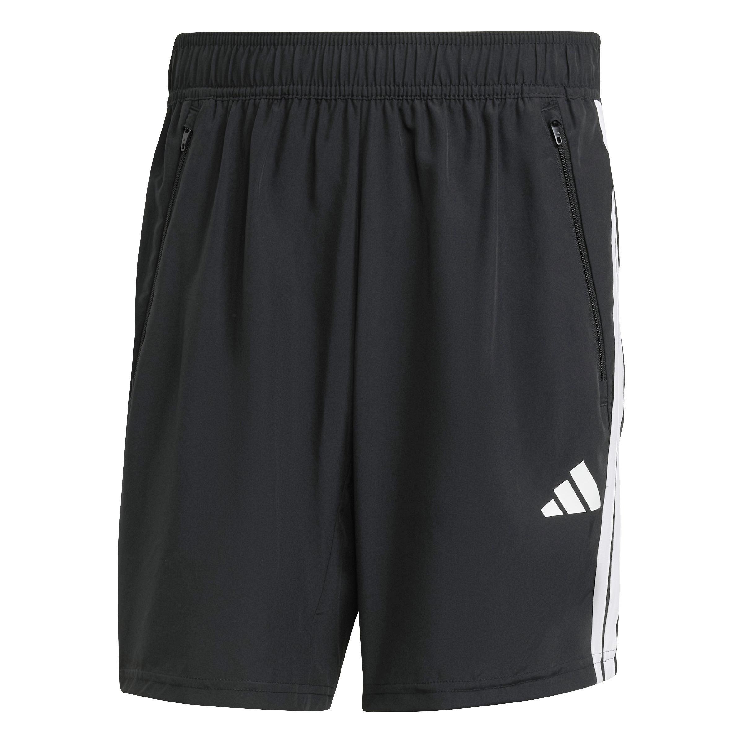 Essentials Training 3-Stripes Woven Shorts, Black, , large image number 0