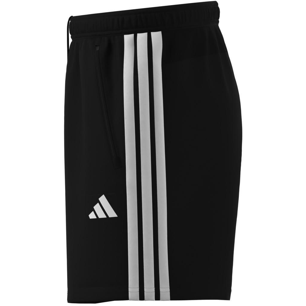 Essentials Training 3-Stripes Woven Shorts, Black, , large image number 6
