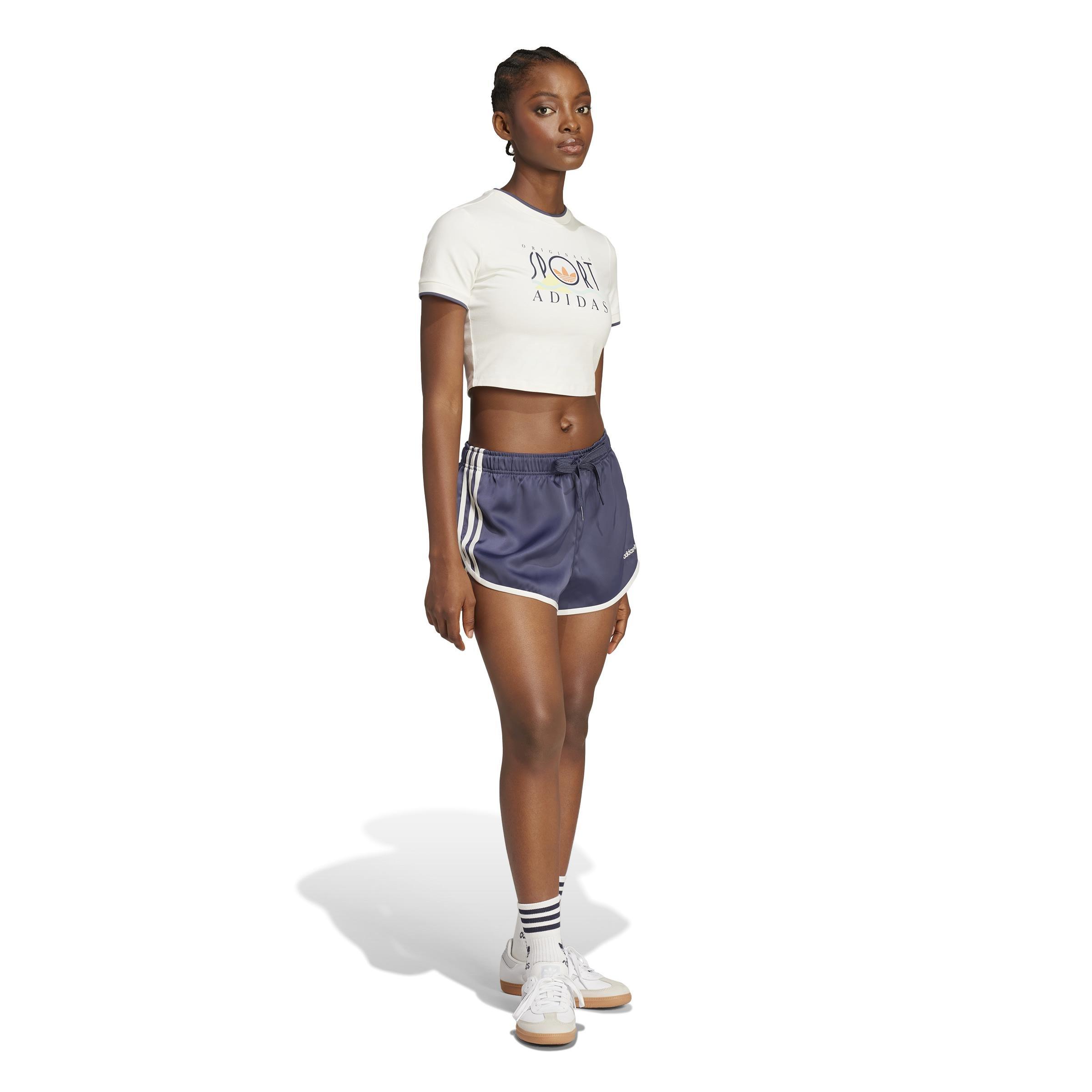 adidas Sport Graphic Baby Tee, White, A701_ONE, large image number 9