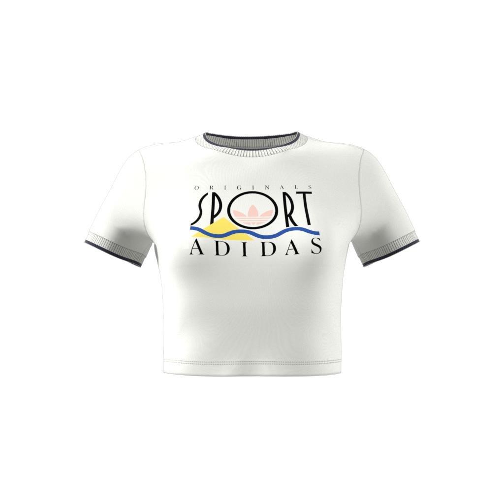 adidas Sport Graphic Baby Tee, White, A701_ONE, large image number 12
