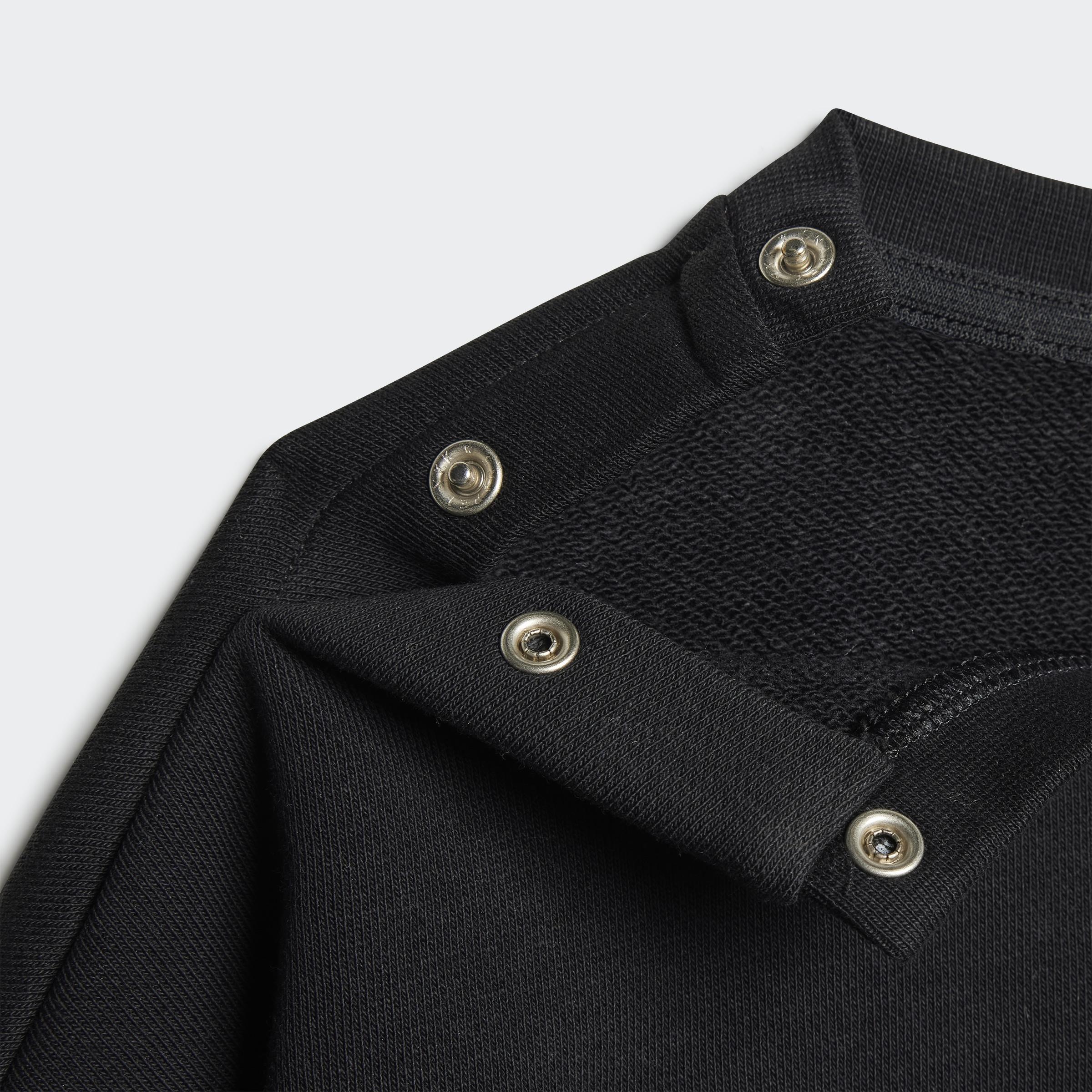 Kids Loose Crew Flared Leggings Set, Black, A701_ONE, large image number 4