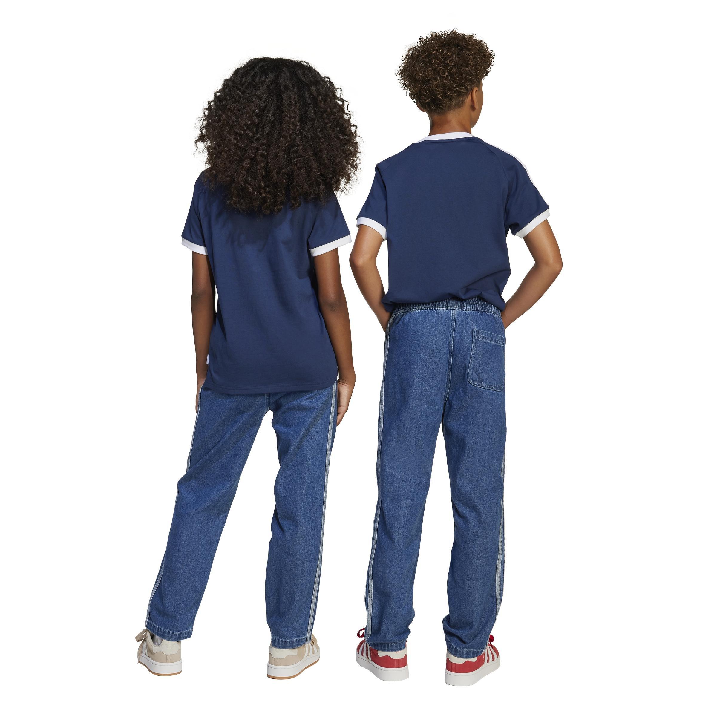 Unisex Kids Denim Joggers, Blue, , large image number 1