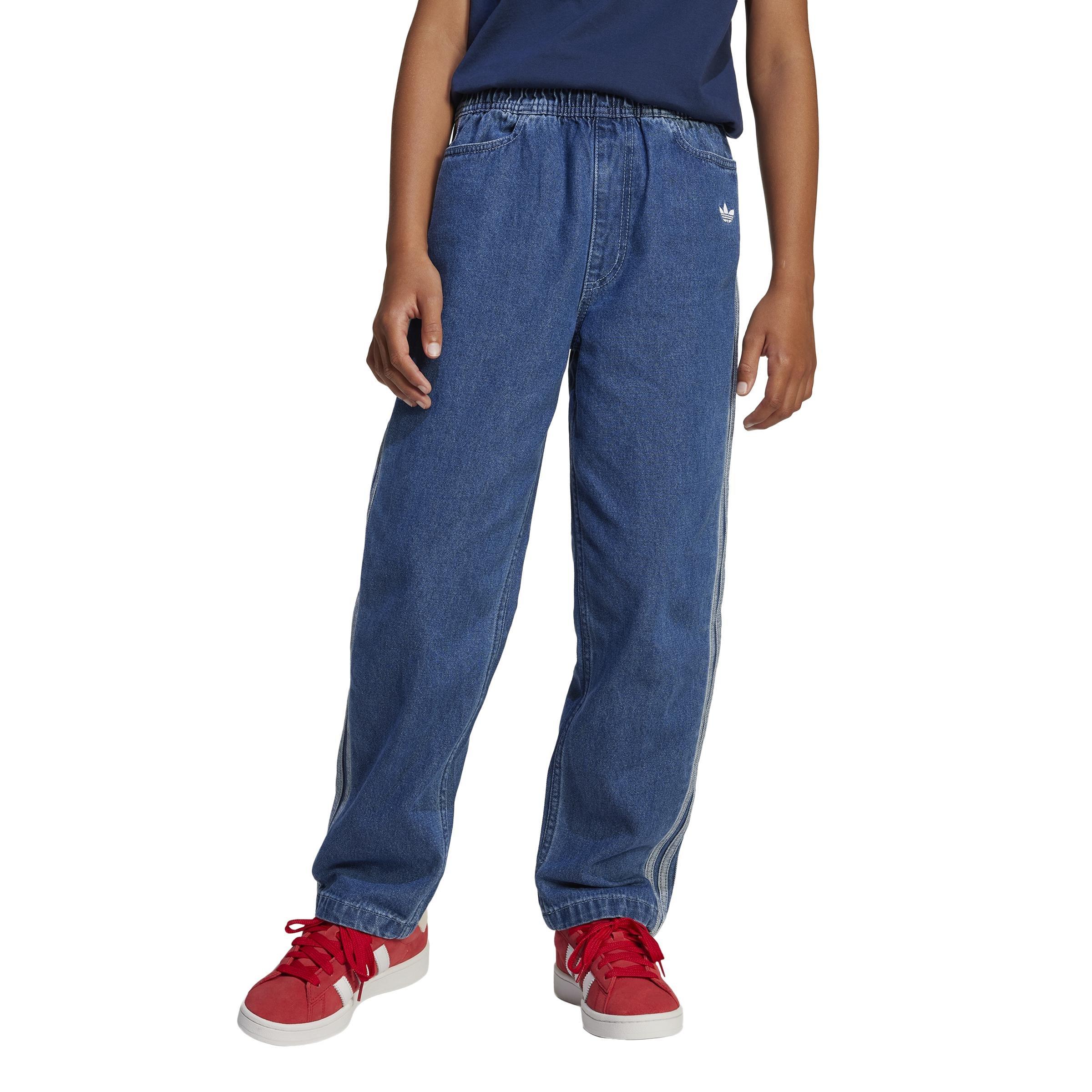 Unisex Kids Denim Joggers, Blue, A701_ONE, medium