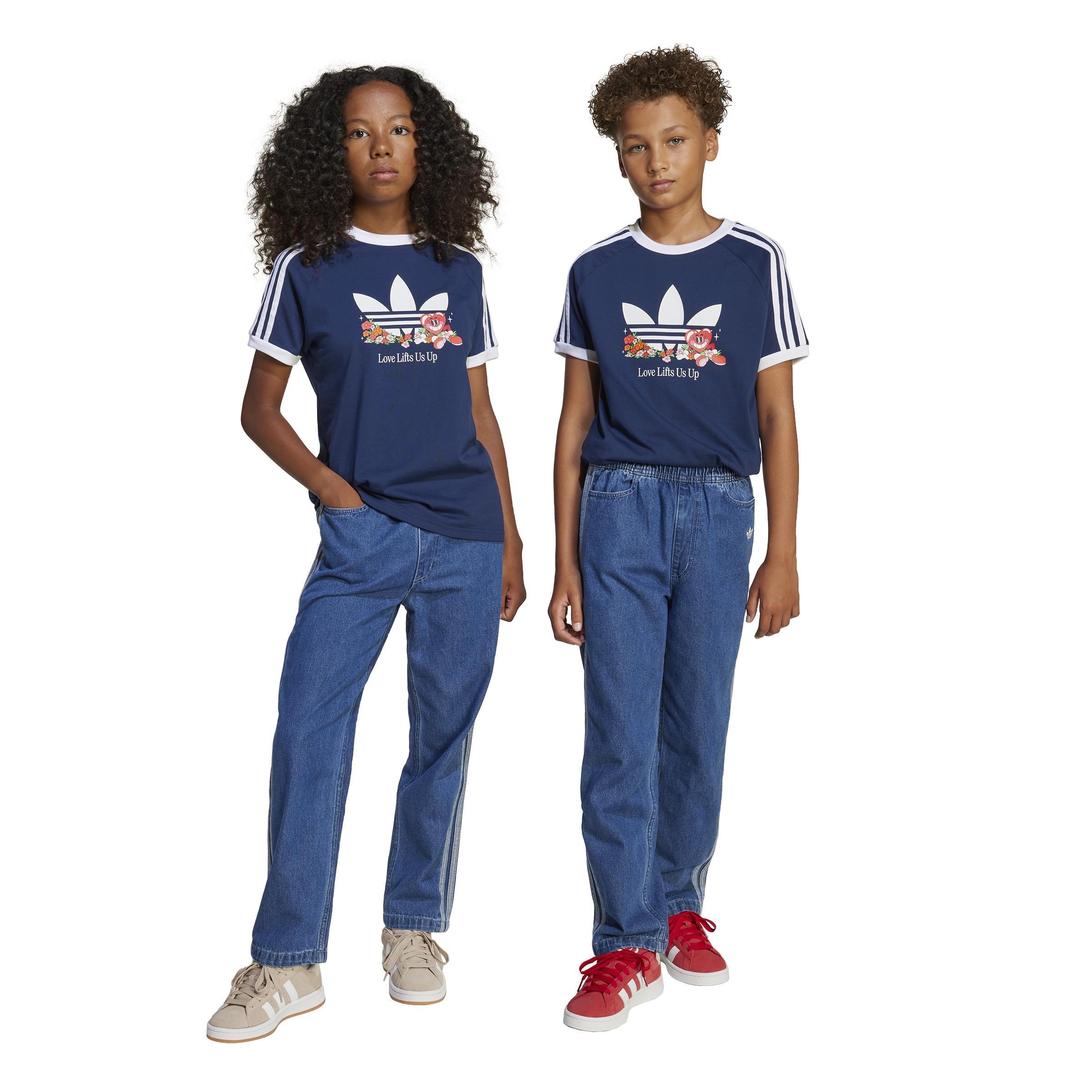 Unisex Kids Denim Joggers, Blue, A701_ONE, large image number 12