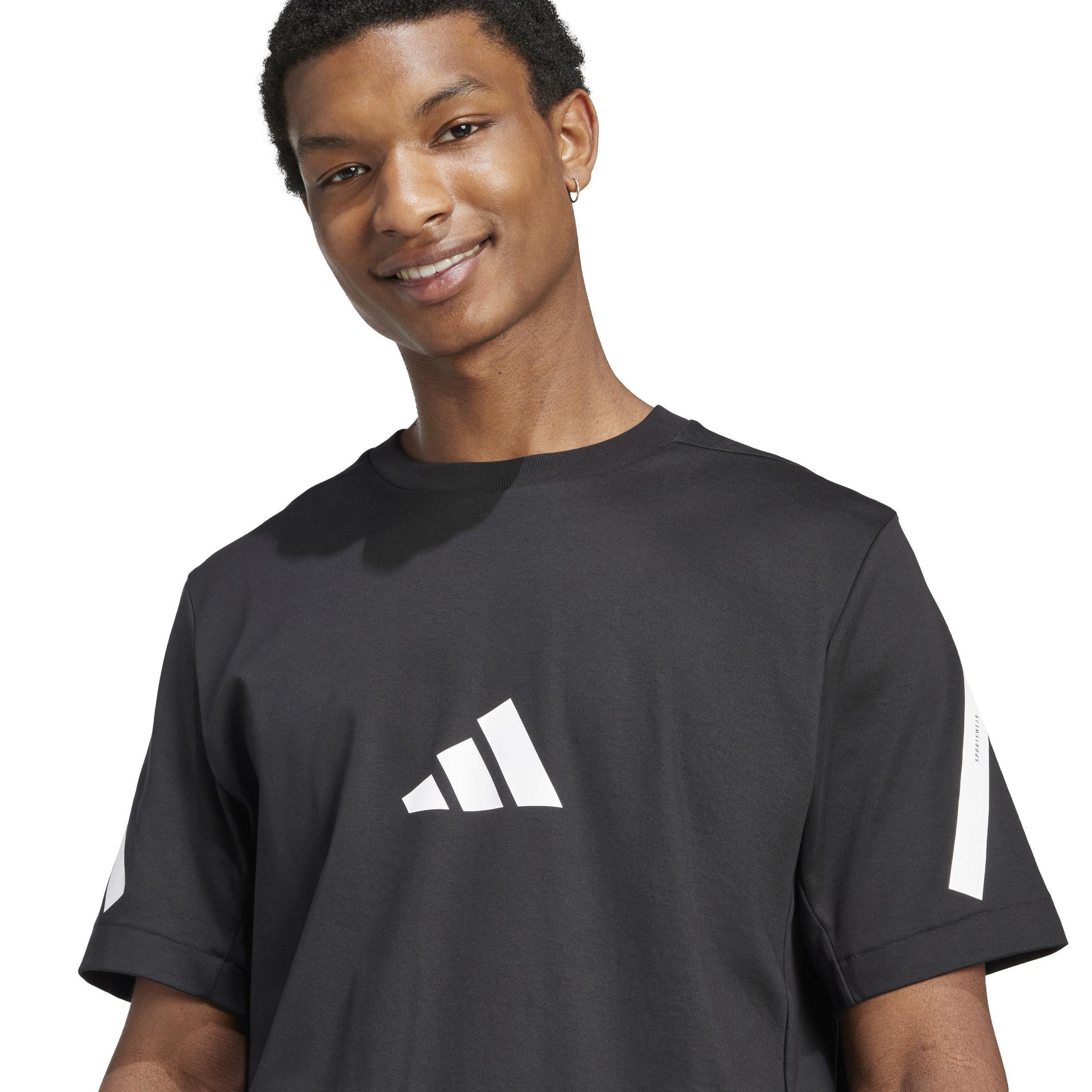 adidas Z.N.E. T-Shirt, Black, A701_ONE, large image number 3