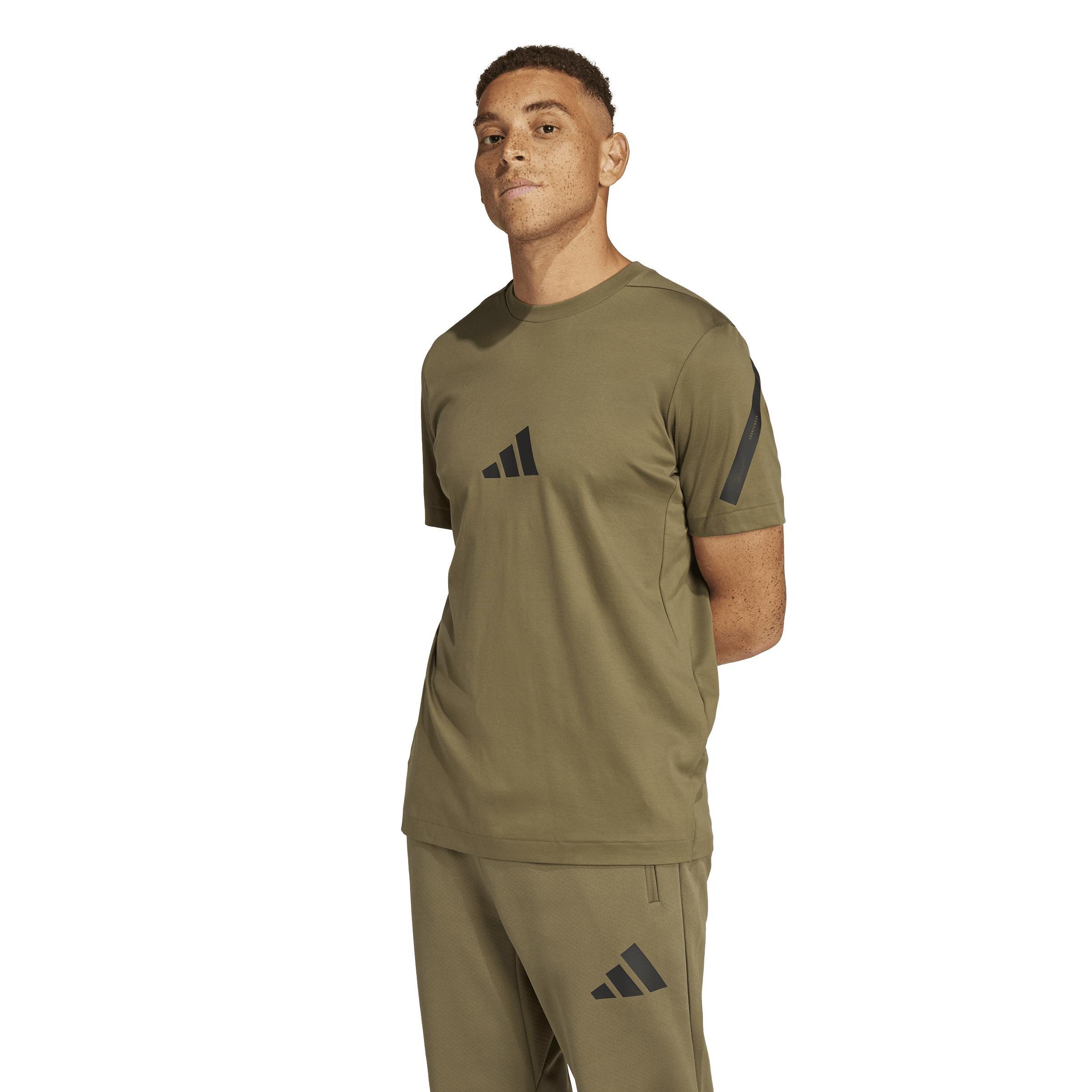 adidas Z.N.E. T-Shirt, Green, A701_ONE, large image number 5
