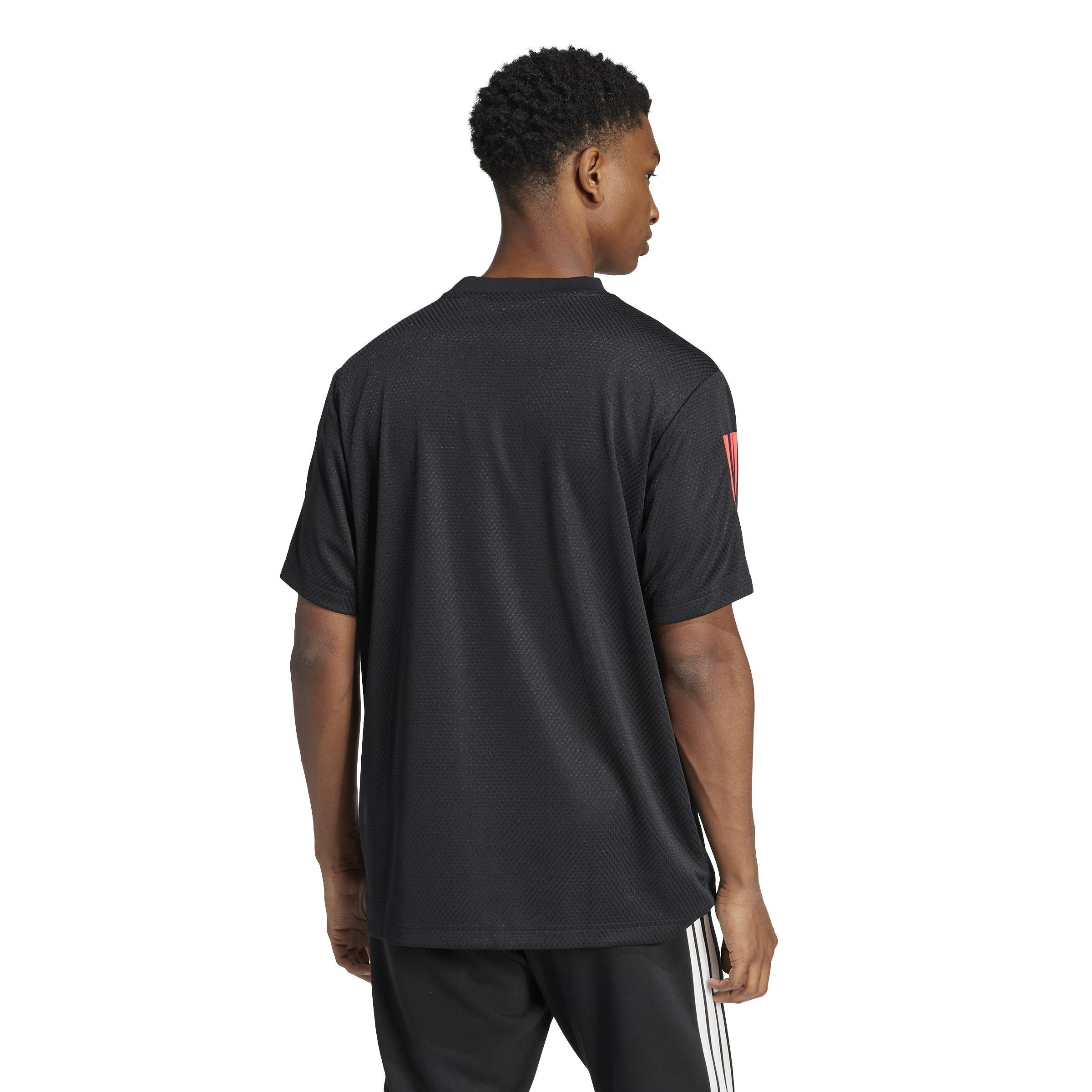 House of Tiro Colourblock T-Shirt, Black, A701_ONE, large image number 1