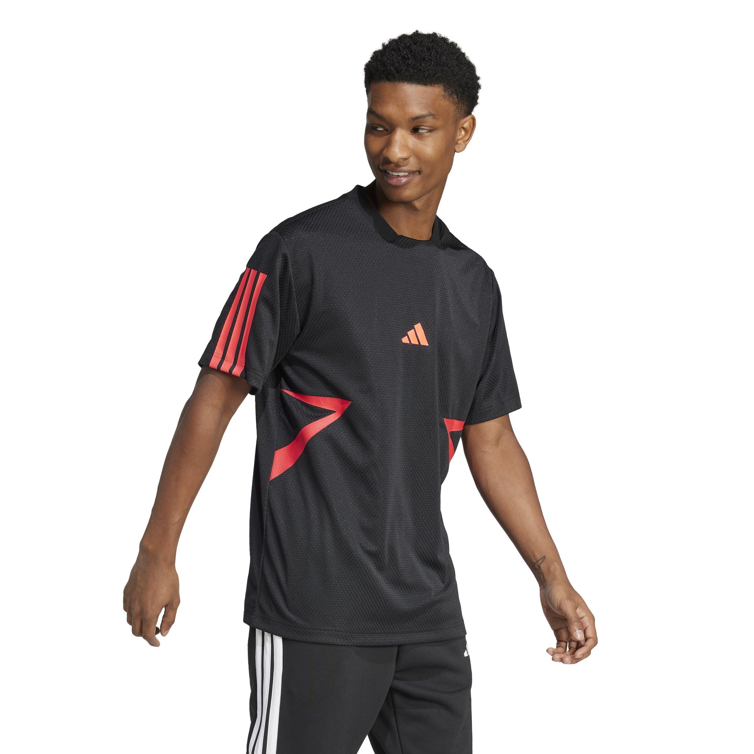 House of Tiro Colourblock T-Shirt, Black, A701_ONE, large image number 4