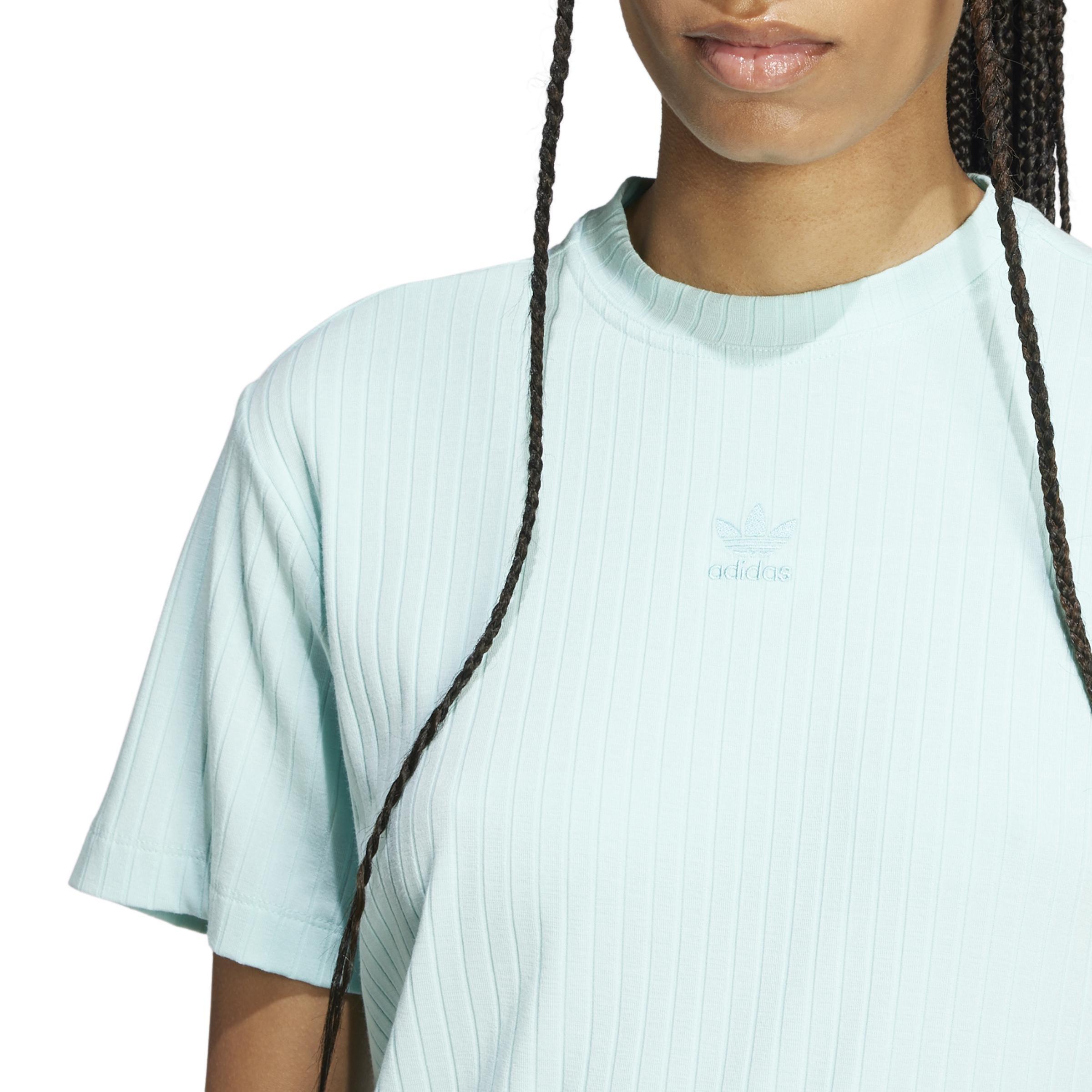 Essentials Wide Rib T-Shirt, Turquoise, A701_ONE, large image number 3