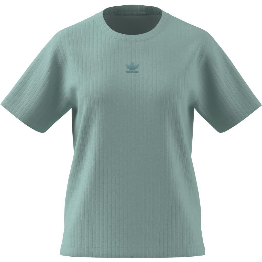Essentials Wide Rib T-Shirt, Turquoise, A701_ONE, large image number 7