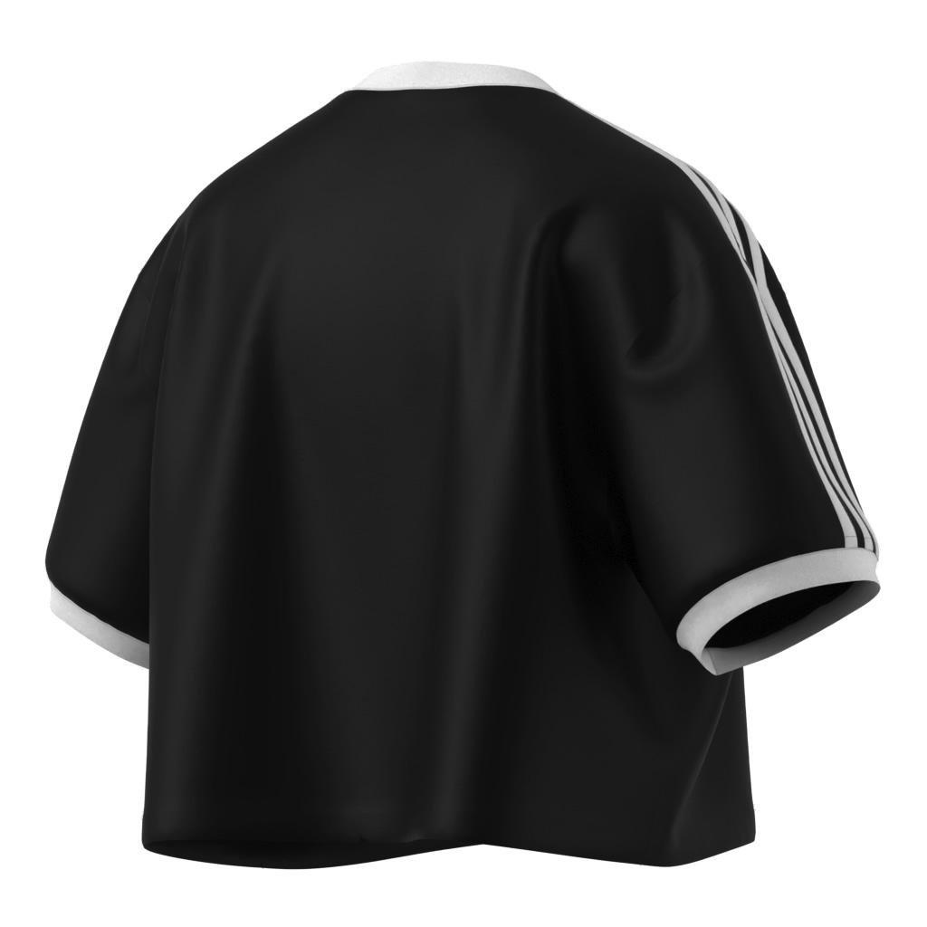 Adicolor 3-Stripes Loose Crop T-shirt, Black, , large image number 8
