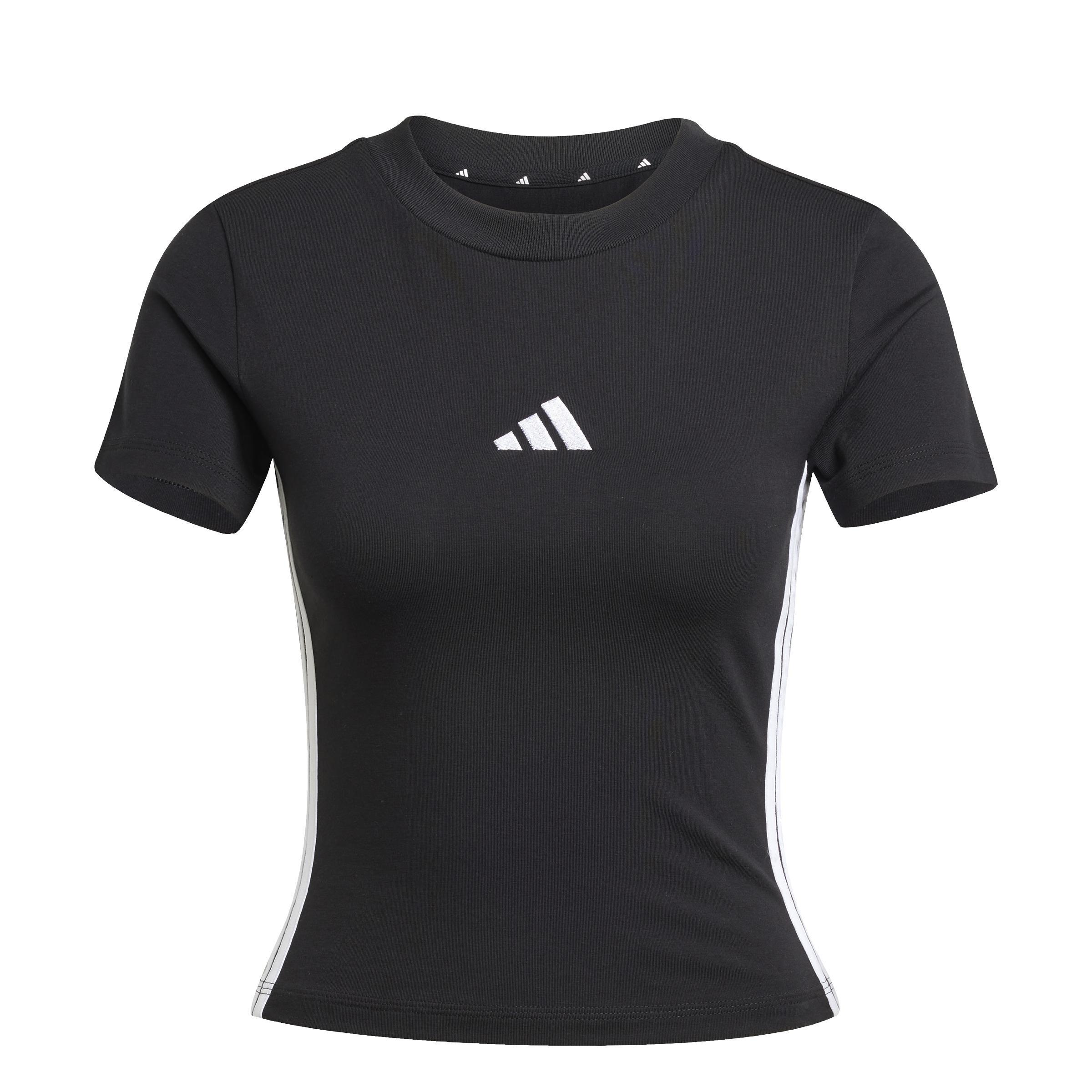 Essentials 3-Stripes Slim Baby T-Shirt, Black, A701_ONE, large image number 1