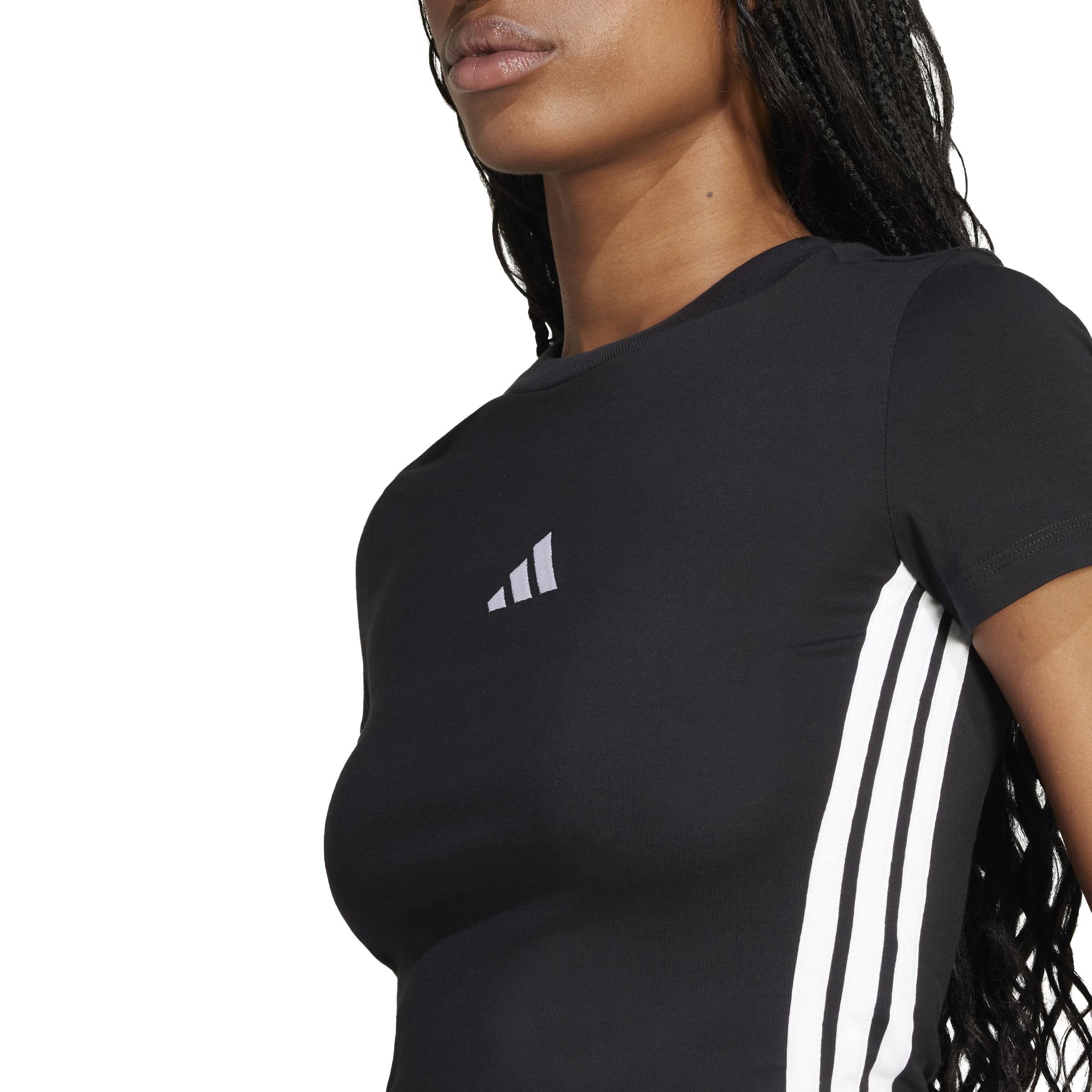 Essentials 3-Stripes Slim Baby T-Shirt, Black, A701_ONE, large image number 4