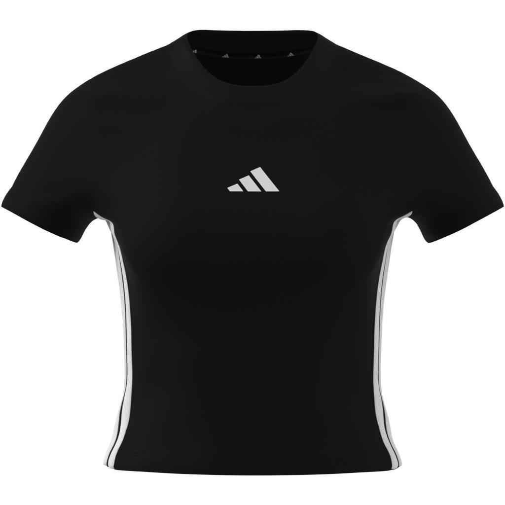 Essentials 3-Stripes Slim Baby T-Shirt, Black, A701_ONE, large image number 6