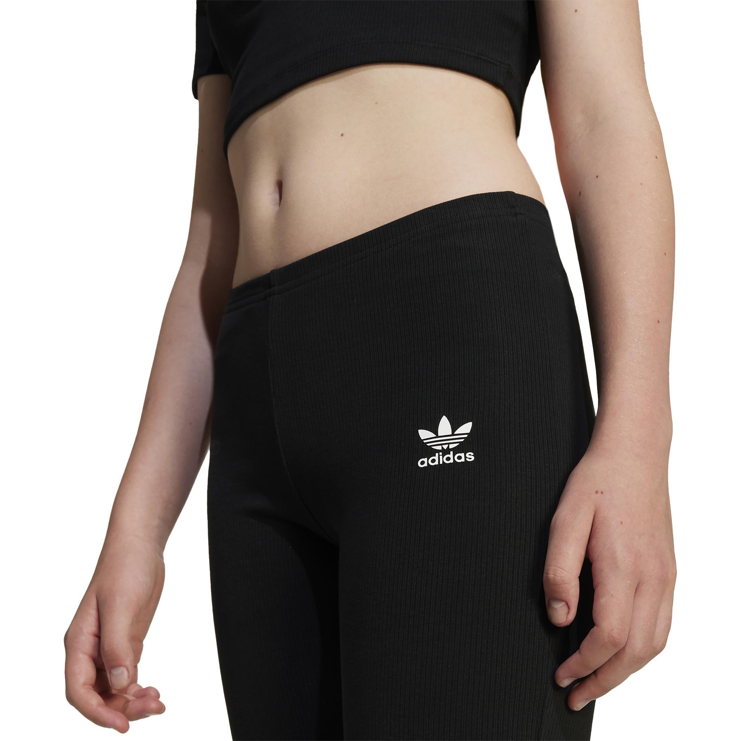 Kids Ribbed Flared Pants, Black, , large image number 3