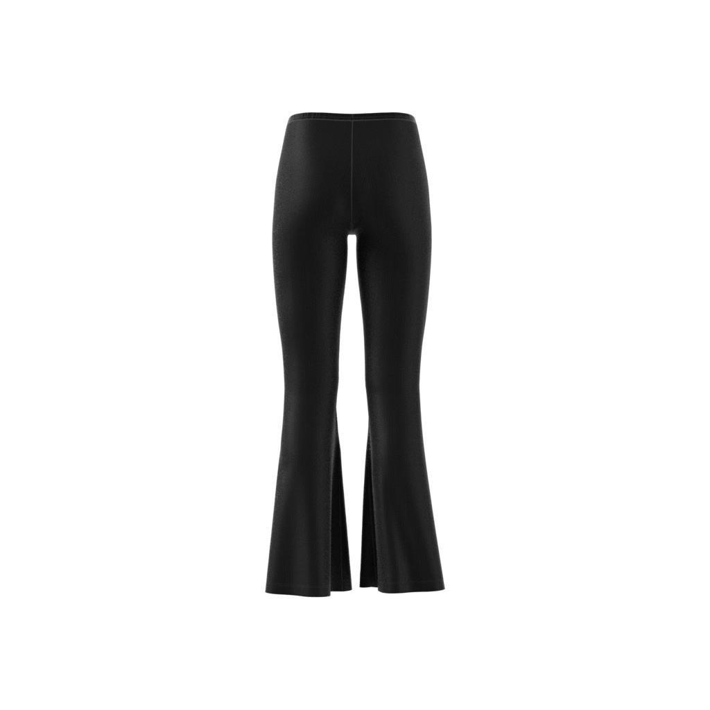 Kids Ribbed Flared Pants, Black, , large image number 9