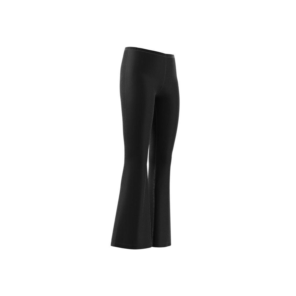 Ribbed Flared Pants, Black, A701_ONE, large image number 12