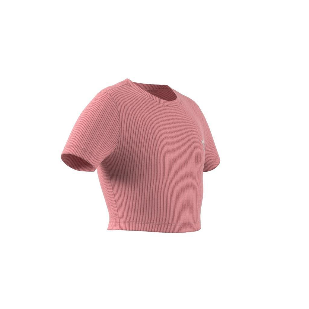 Kids Ribbed Crop Tee, Pink, , large image number 9