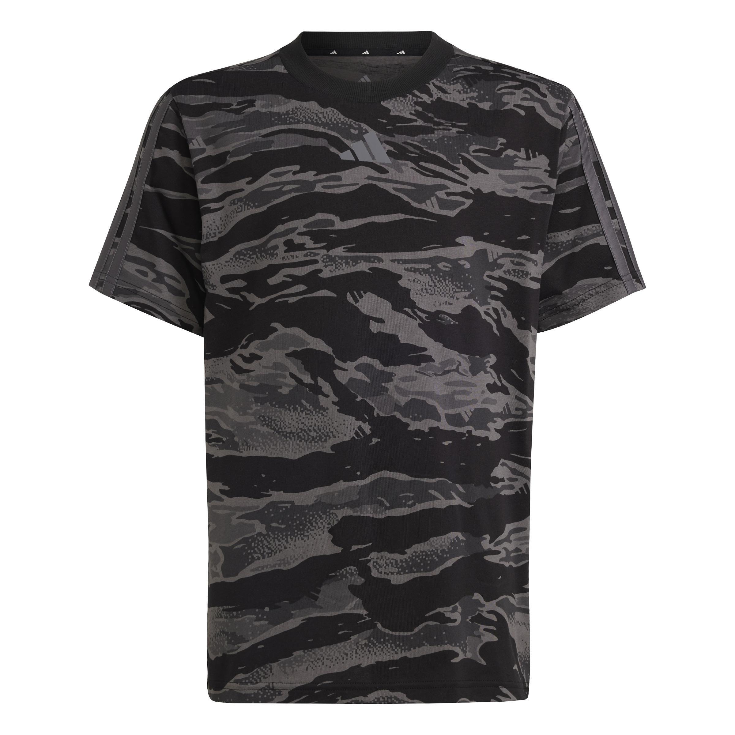 Unisex Seasonal Essentials Camo T-Shirt, Black, A701_ONE, large image number 0