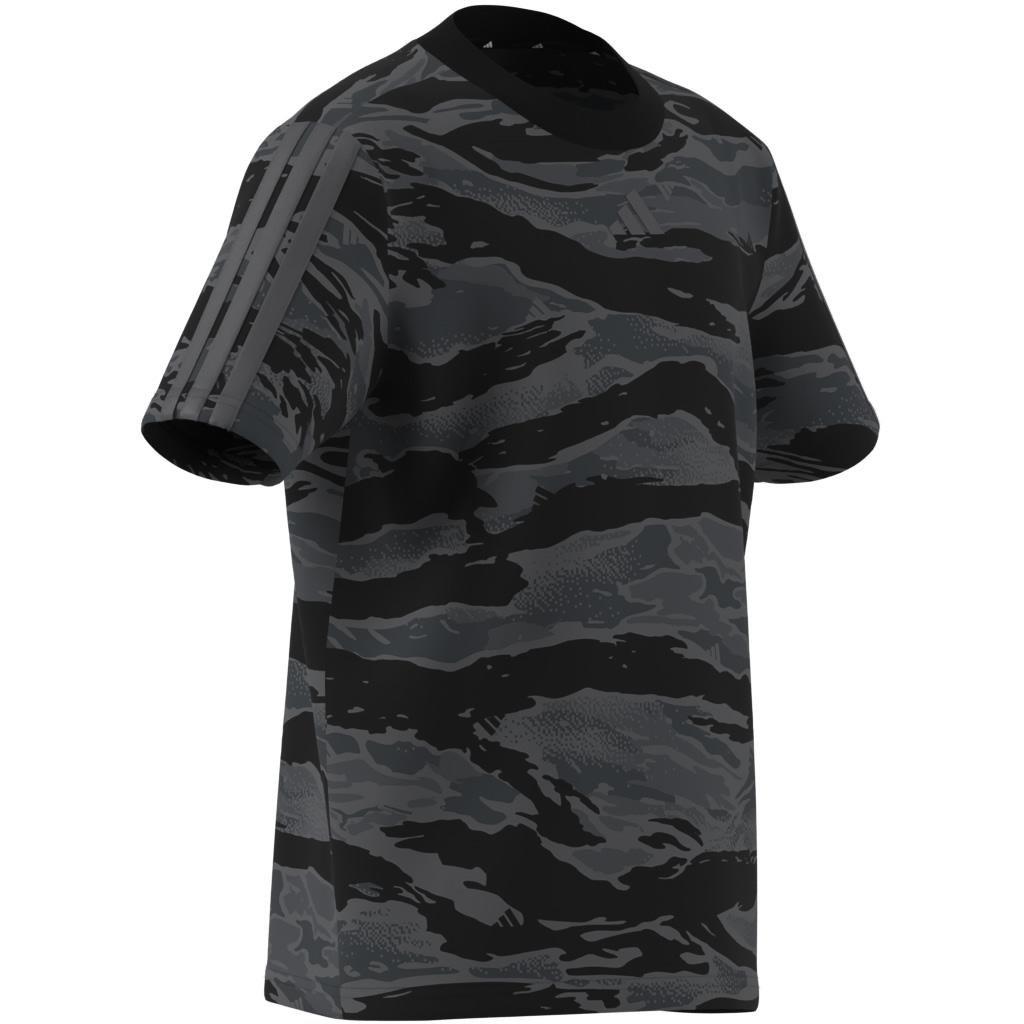 Unisex Seasonal Essentials Camo T-Shirt, Black, A701_ONE, large image number 7