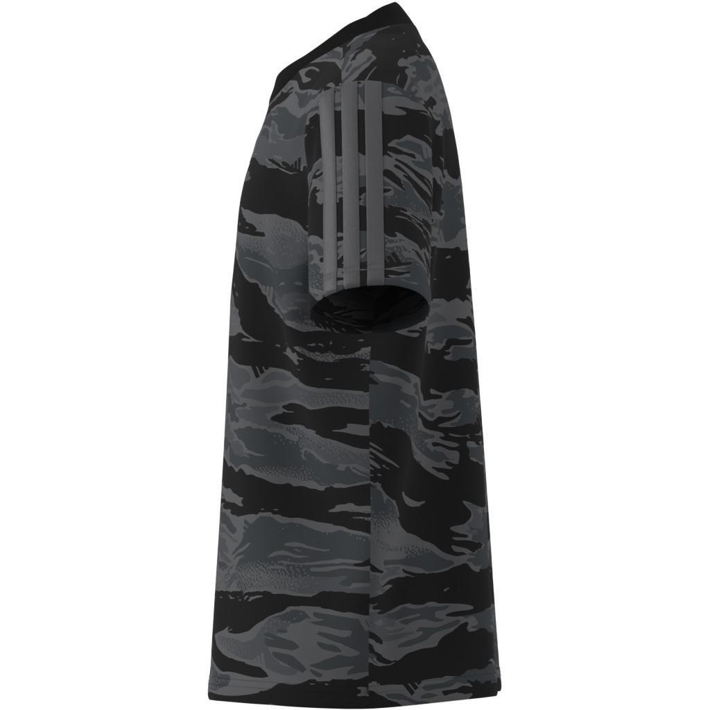 Unisex Kids Seasonal Essentials Camo T-Shirt, Black, , large image number 11
