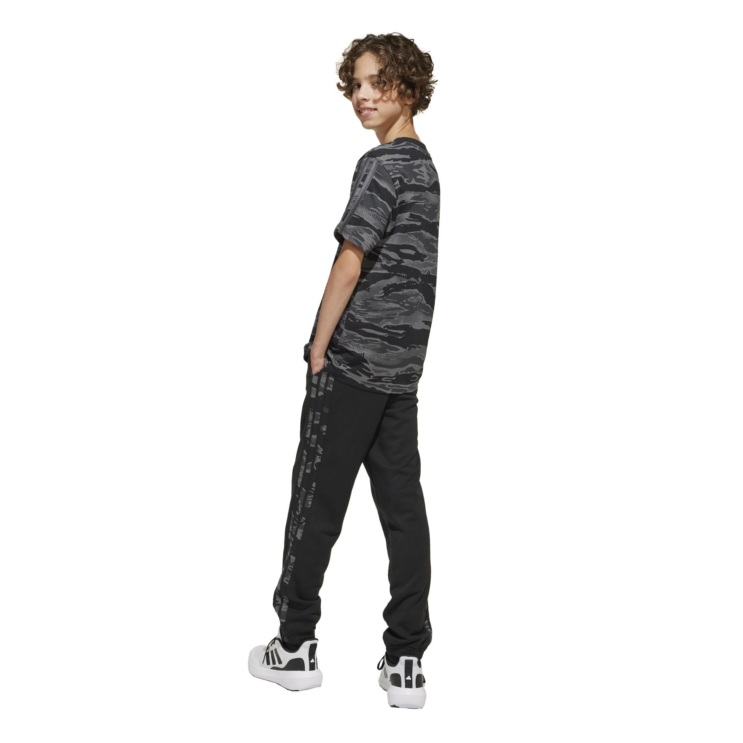 Unisex Kids Seasonal Essentials Camo Joggers, Black, A701_ONE, large image number 1