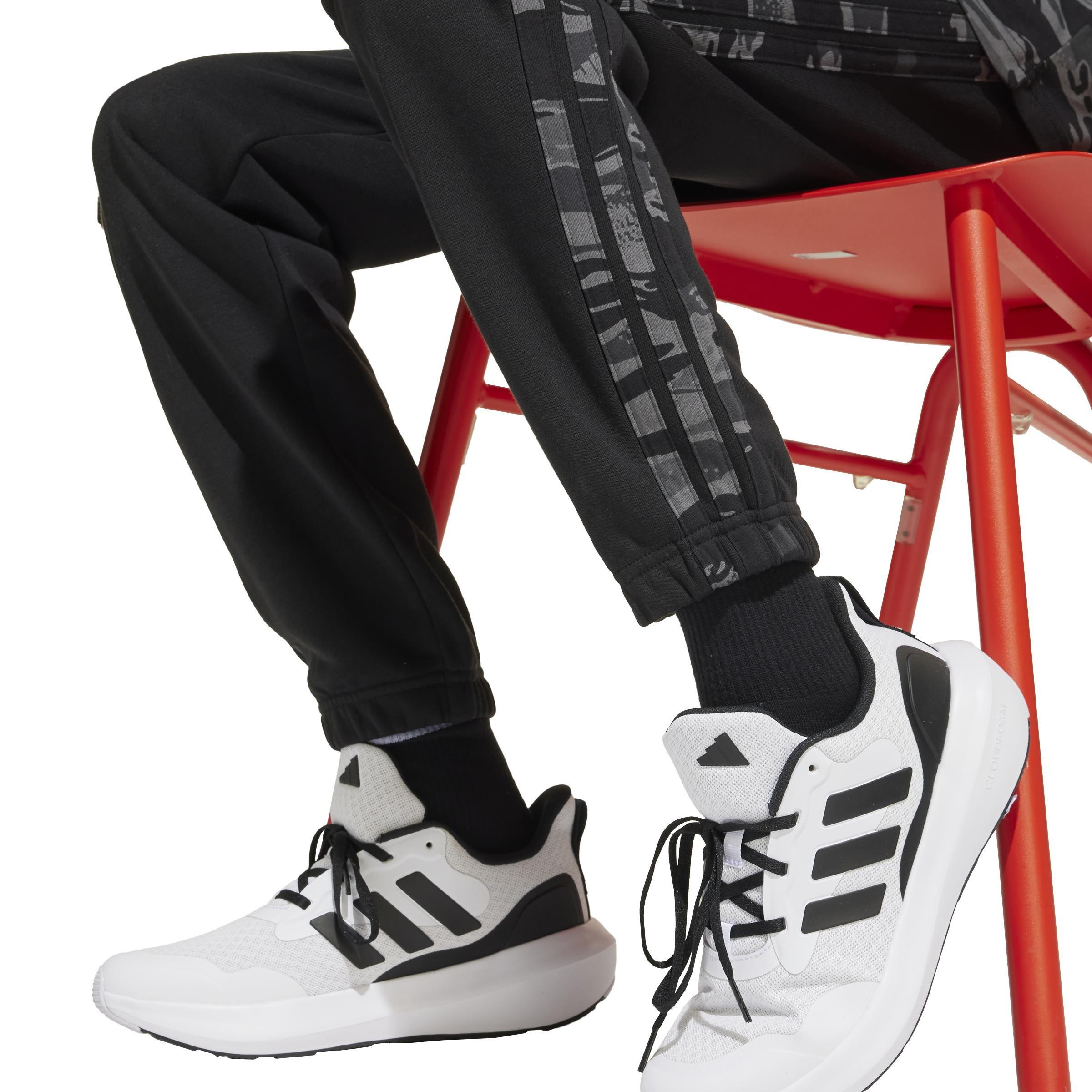Unisex Kids Seasonal Essentials Camo Joggers, Black, A701_ONE, large image number 2