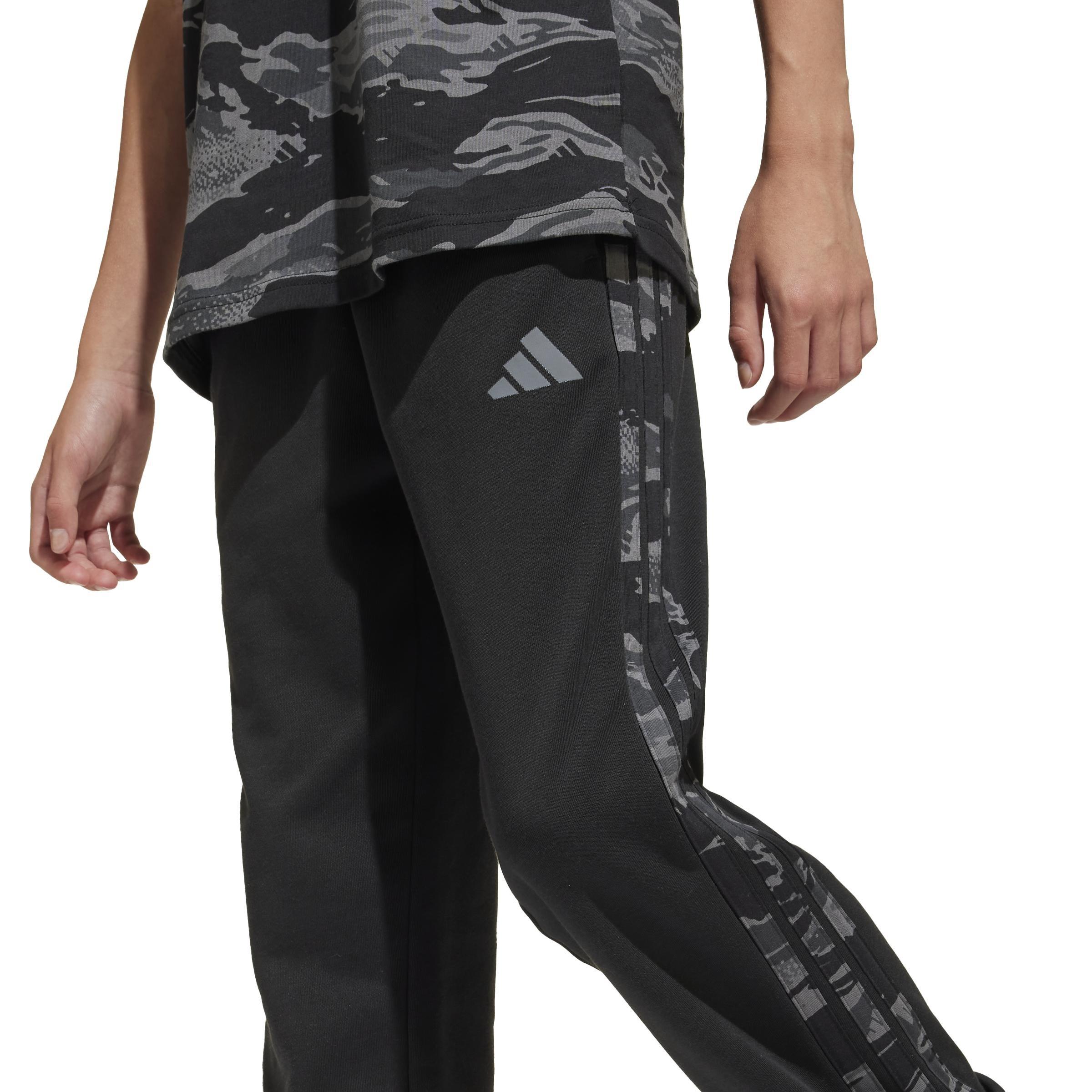 Unisex Kids Seasonal Essentials Camo Joggers, Black, A701_ONE, large image number 3