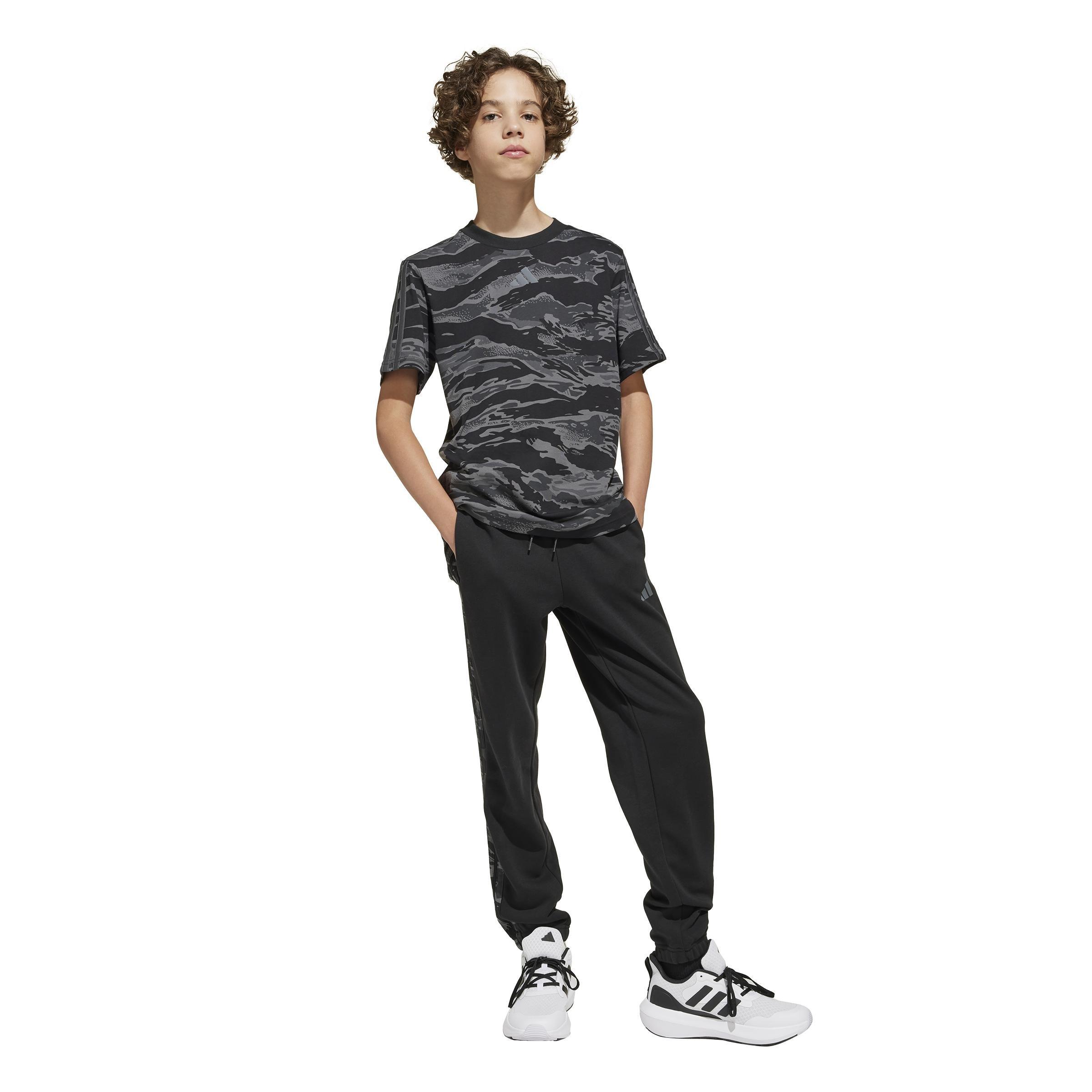 Unisex Kids Seasonal Essentials Camo Joggers, Black, A701_ONE, large image number 5