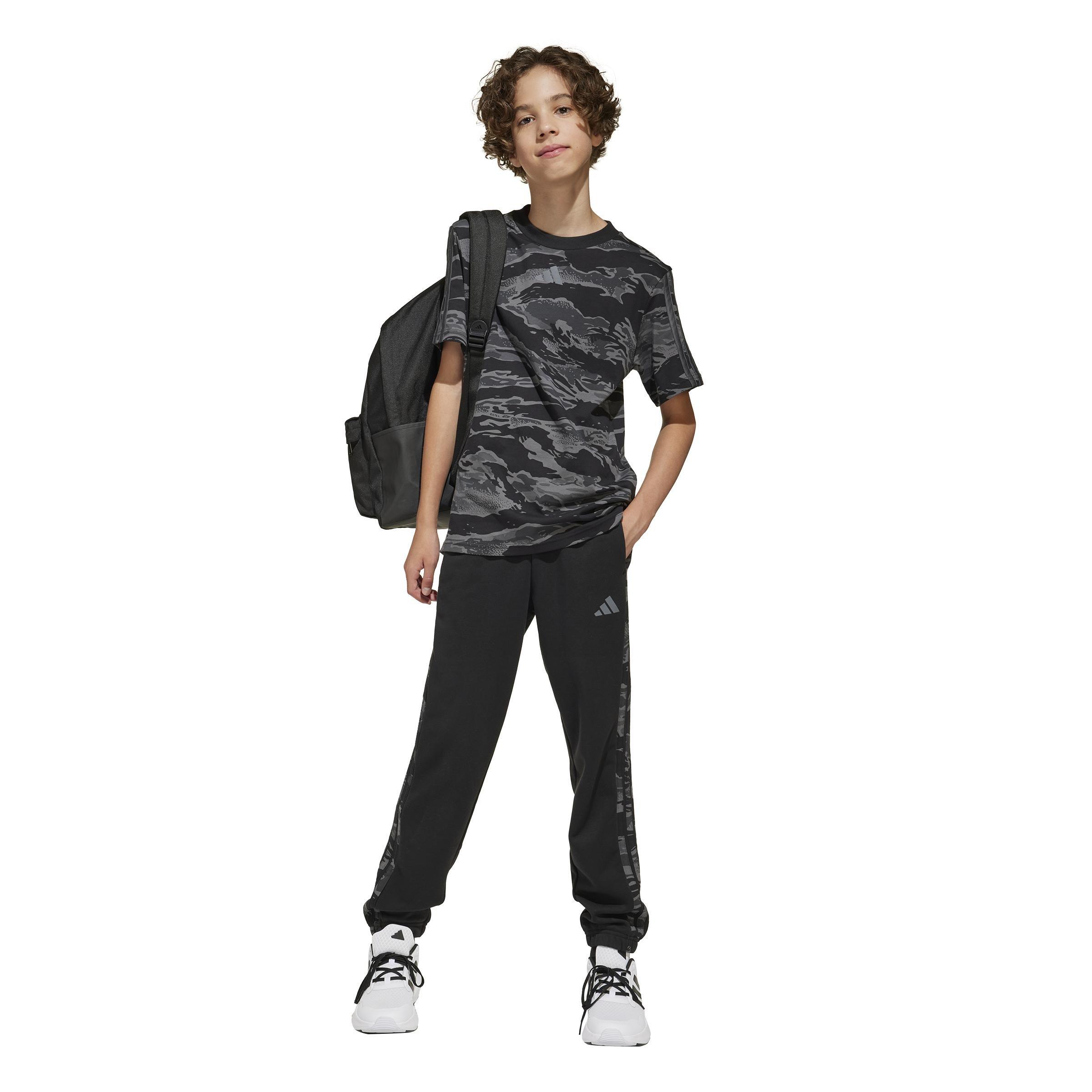 Unisex Kids Seasonal Essentials Camo Joggers, Black, A701_ONE, large image number 6