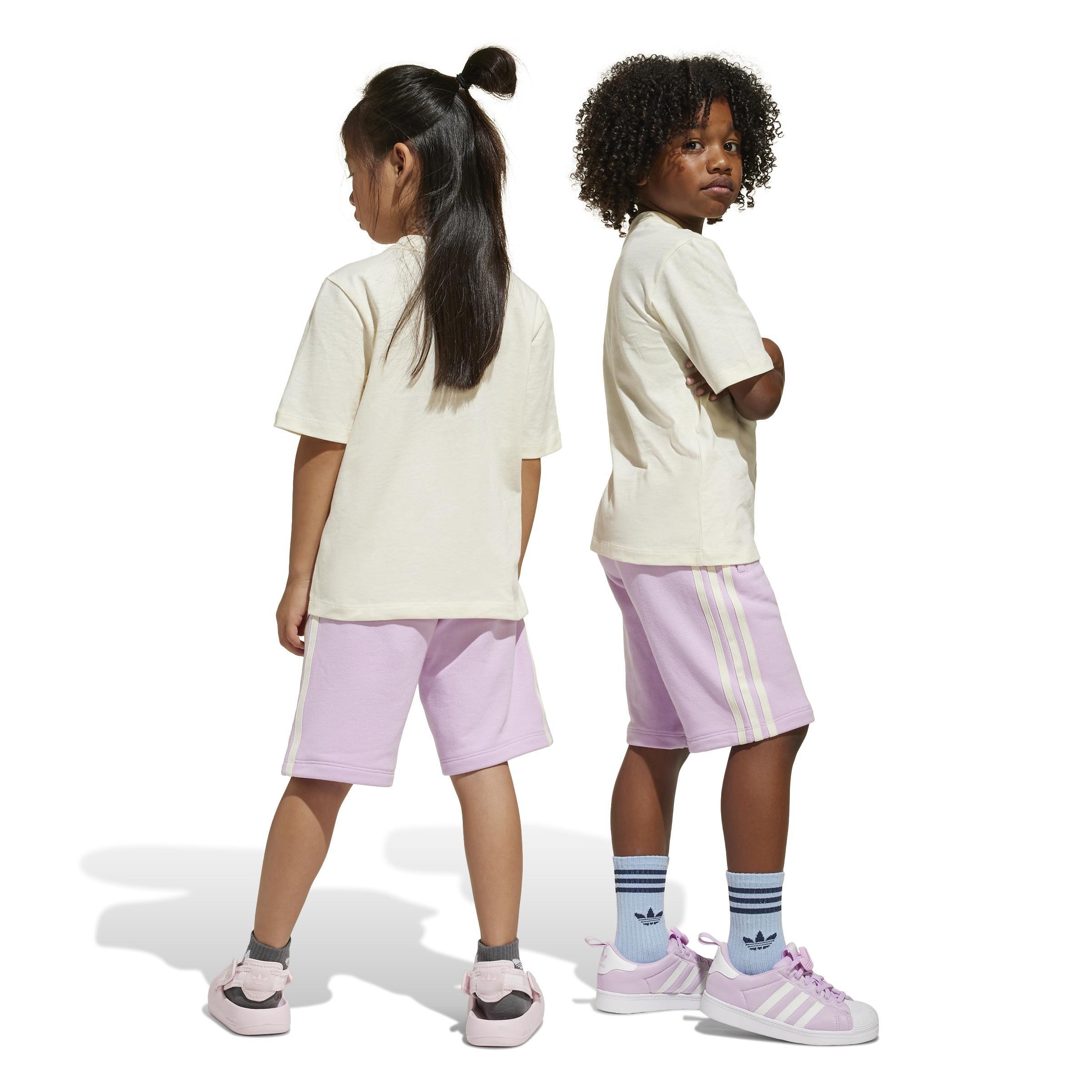 Unisex Kids Shorts and Tee Set, Beige, , large image number 2