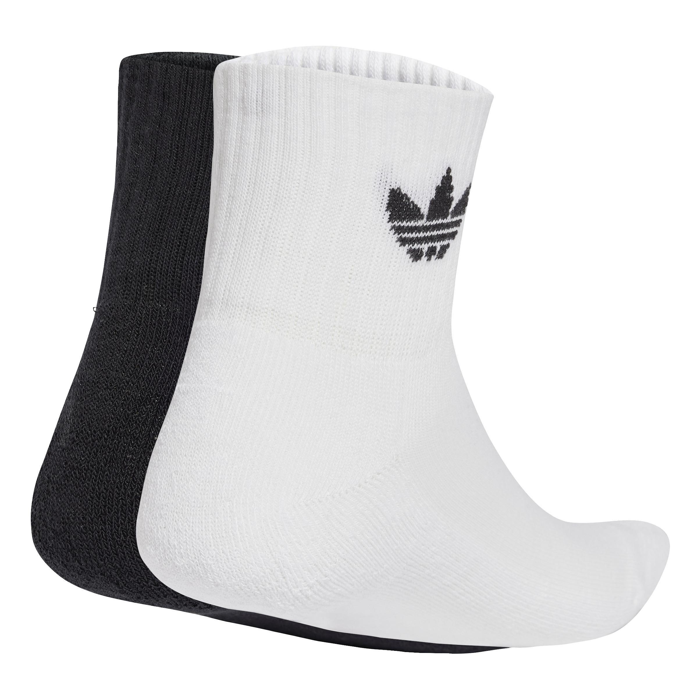 Unisex adidas Originals x Smiley Mid Ankle Socks 2 Pairs, White, A701_ONE, large image number 0