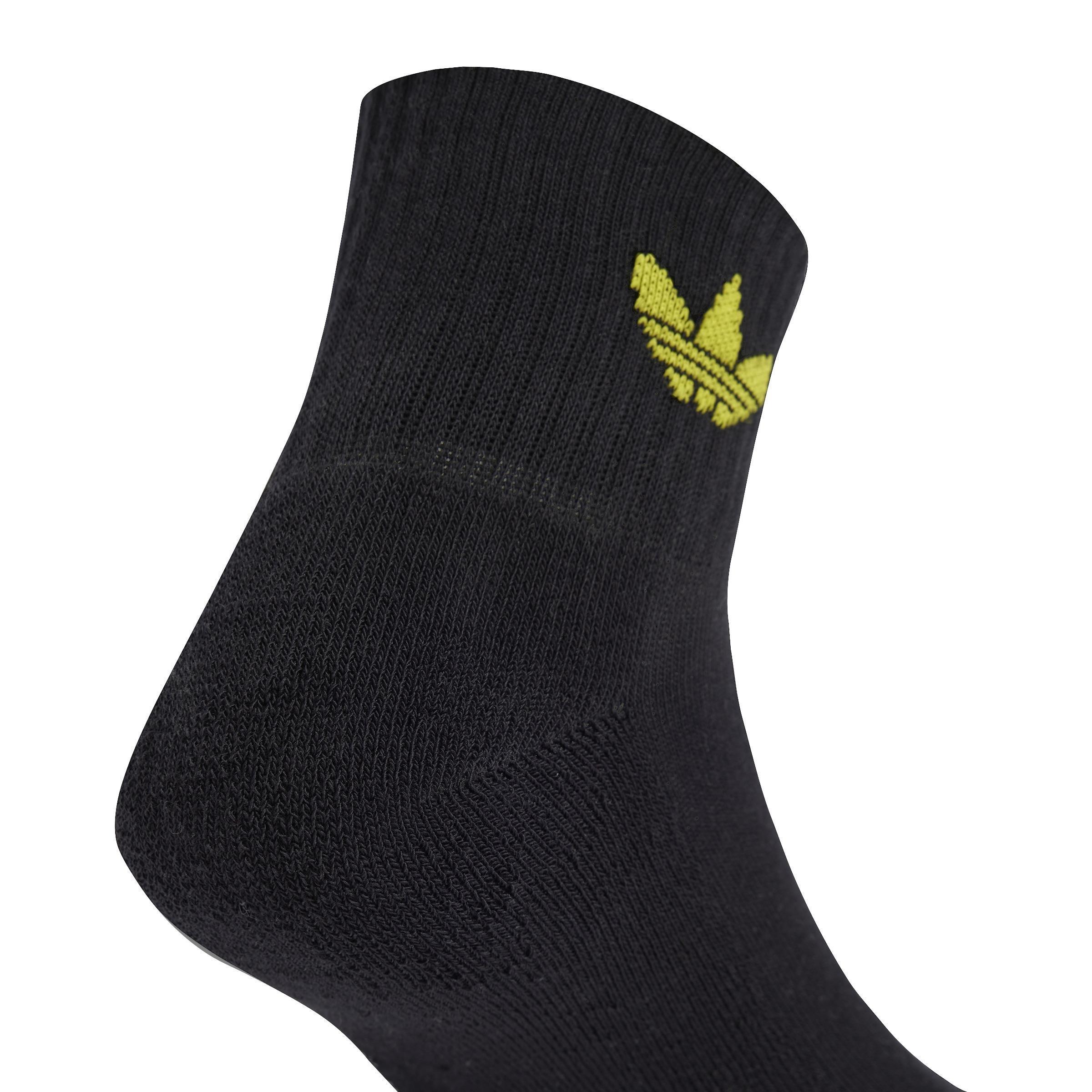 Unisex adidas Originals x Smiley Mid Ankle Socks 2 Pairs, White, A701_ONE, large image number 2