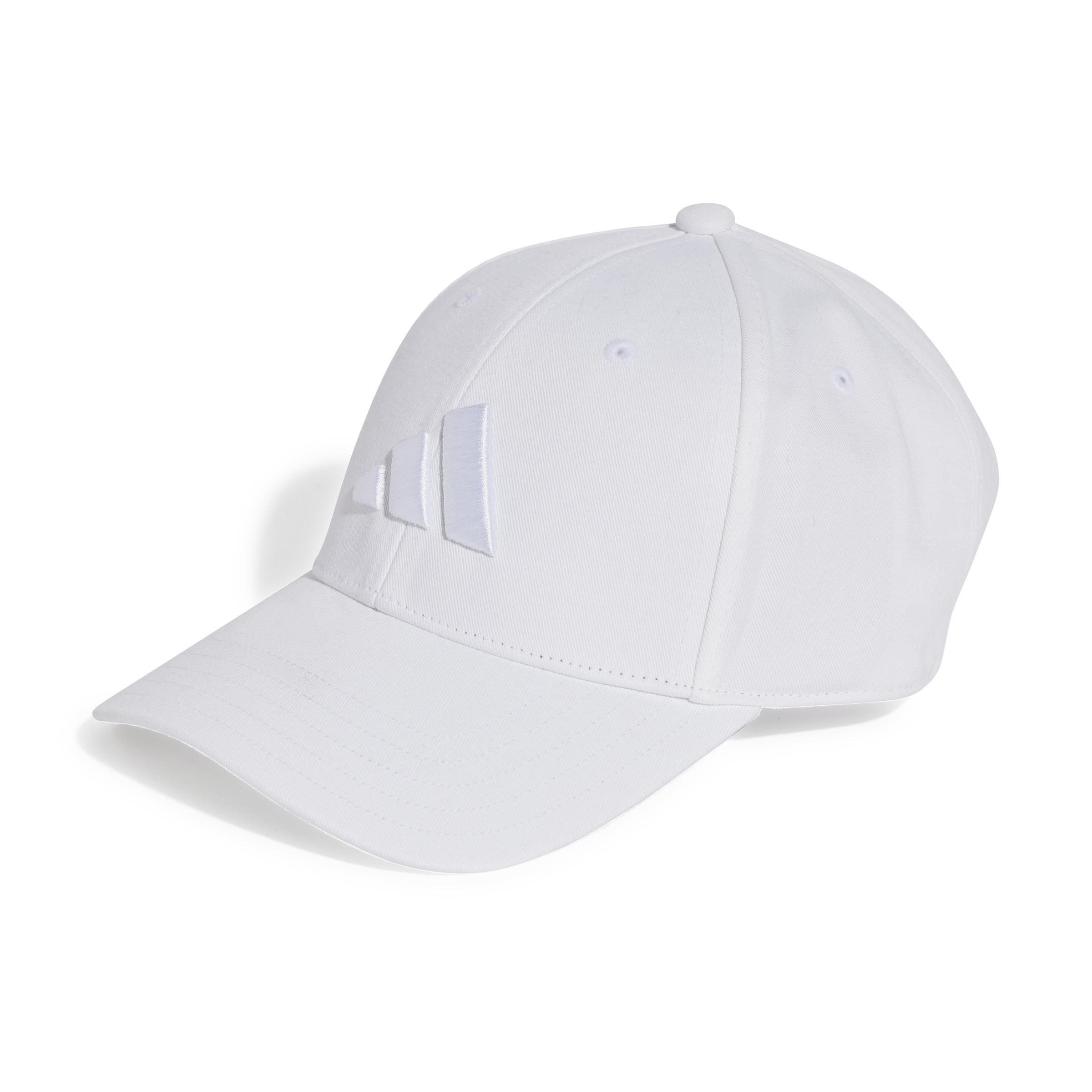 Unisex B-Ball Tonal Cap, White, , large image number 0