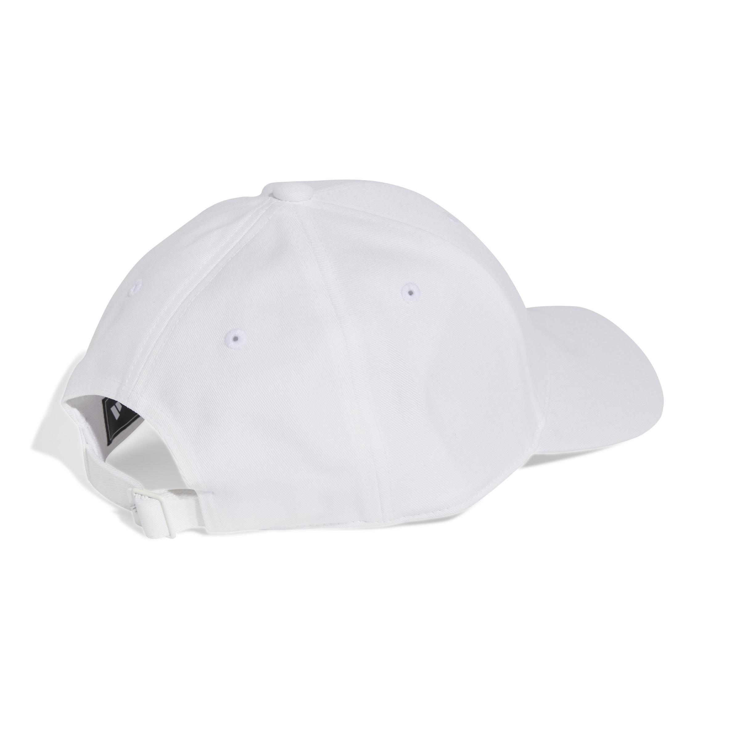 Unisex B-Ball Tonal Cap, White, , large image number 1