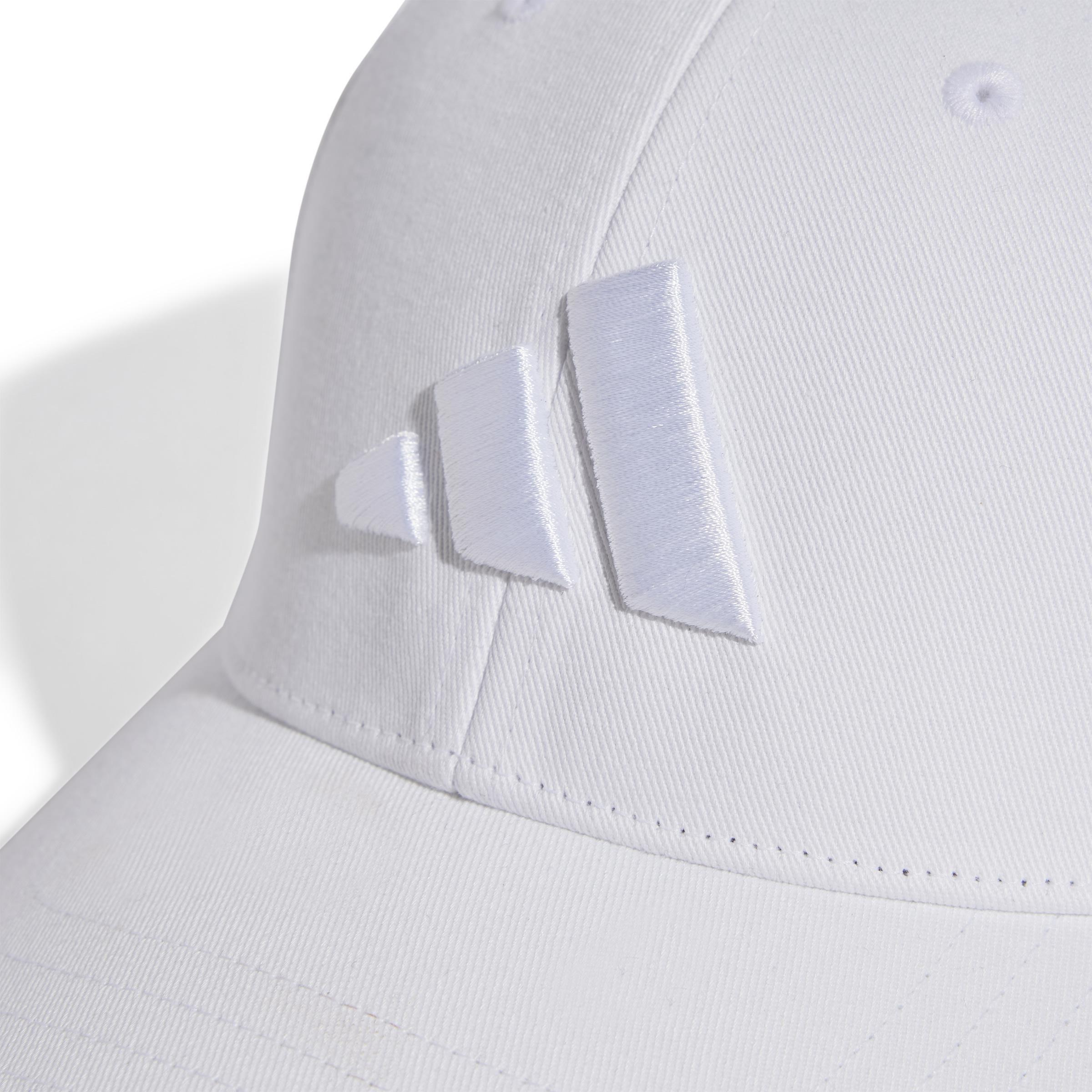 Unisex B-Ball Tonal Cap, White, , large image number 3