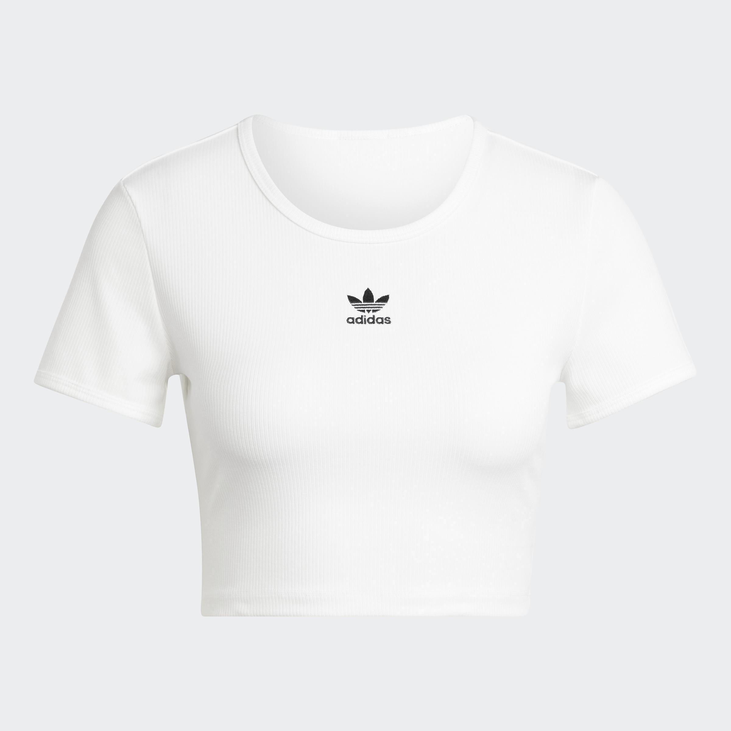 Essentials Ribbed T-Shirt, White, A701_ONE, large image number 0
