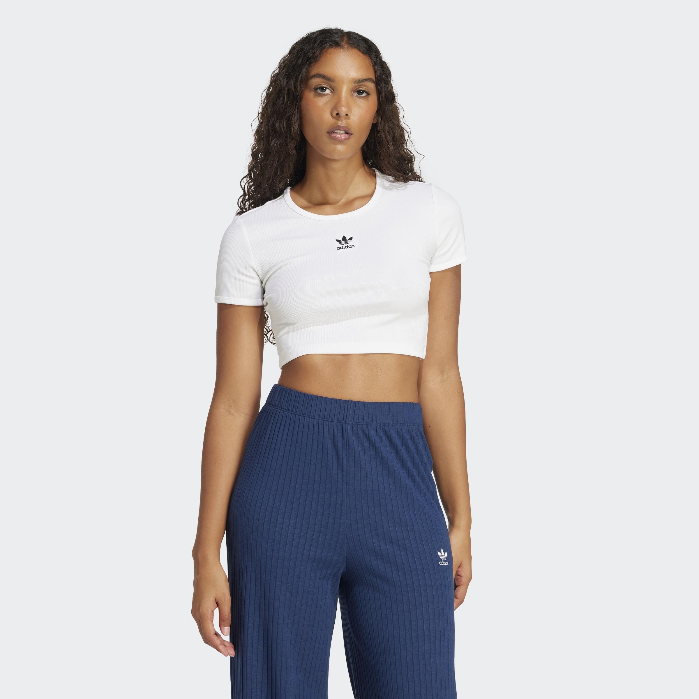 Essentials Ribbed T-Shirt, White, A701_ONE, large image number 5