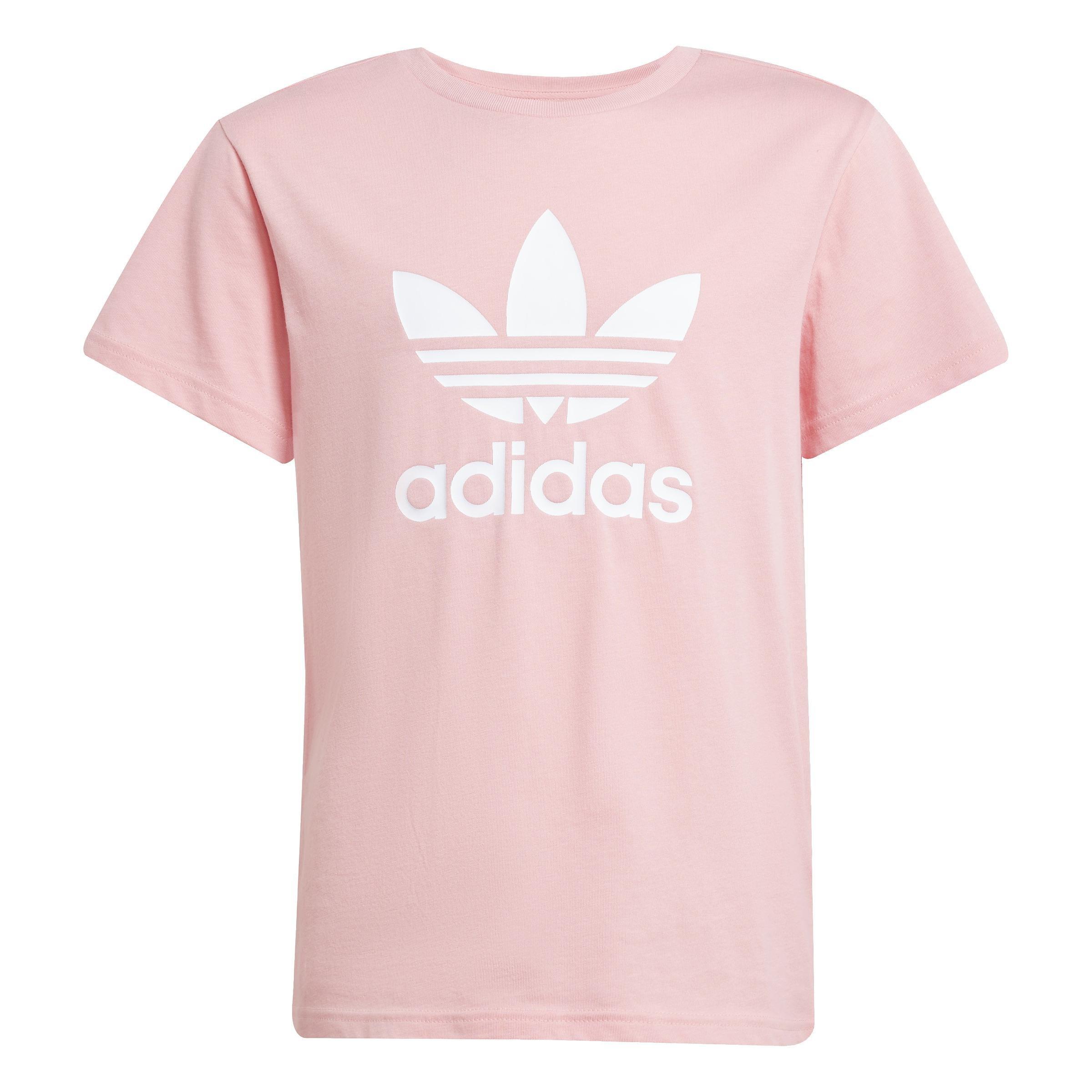 Unisex Adicolor Trefoil T-Shirt, Pink, A701_ONE, large image number 0