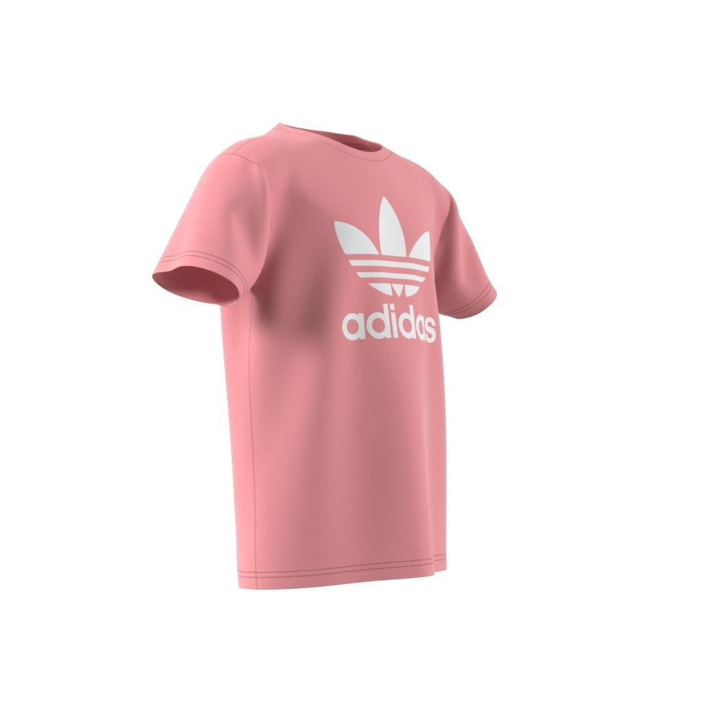 Unisex Adicolor Trefoil T-Shirt, Pink, A701_ONE, large image number 7