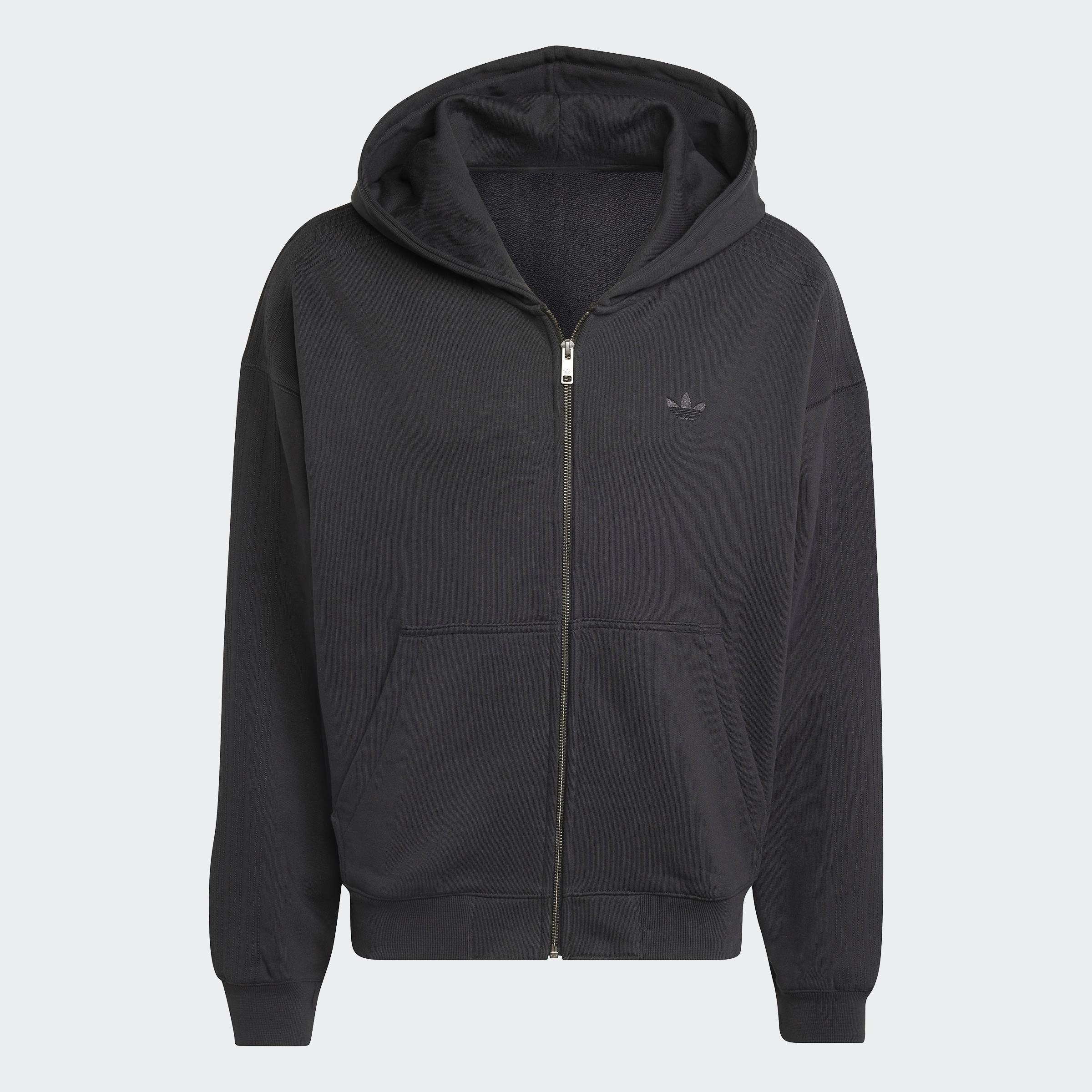 Premium Essentials Full-Zip Hoodie, Black
