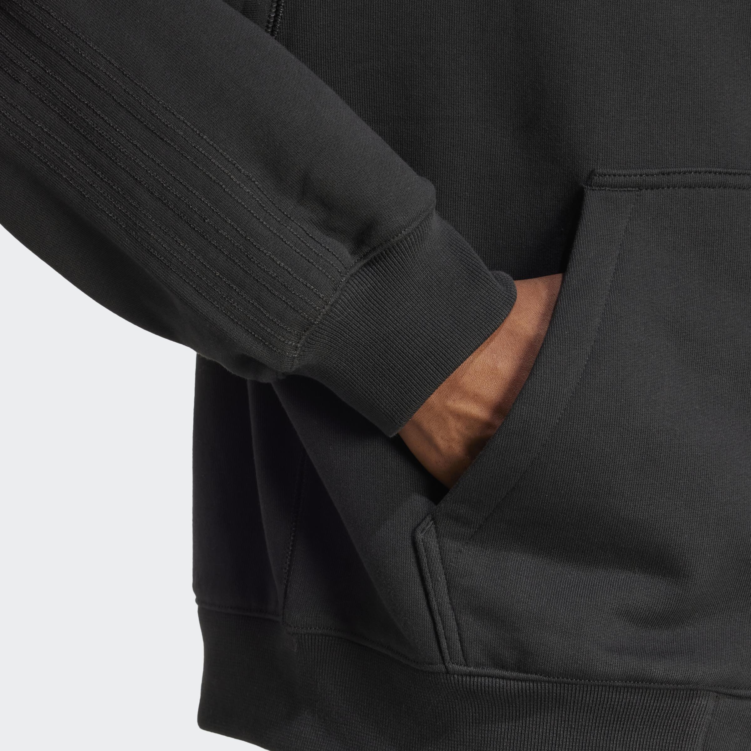 Premium Essentials Full-Zip Hoodie, Black, A701_ONE, large image number 3