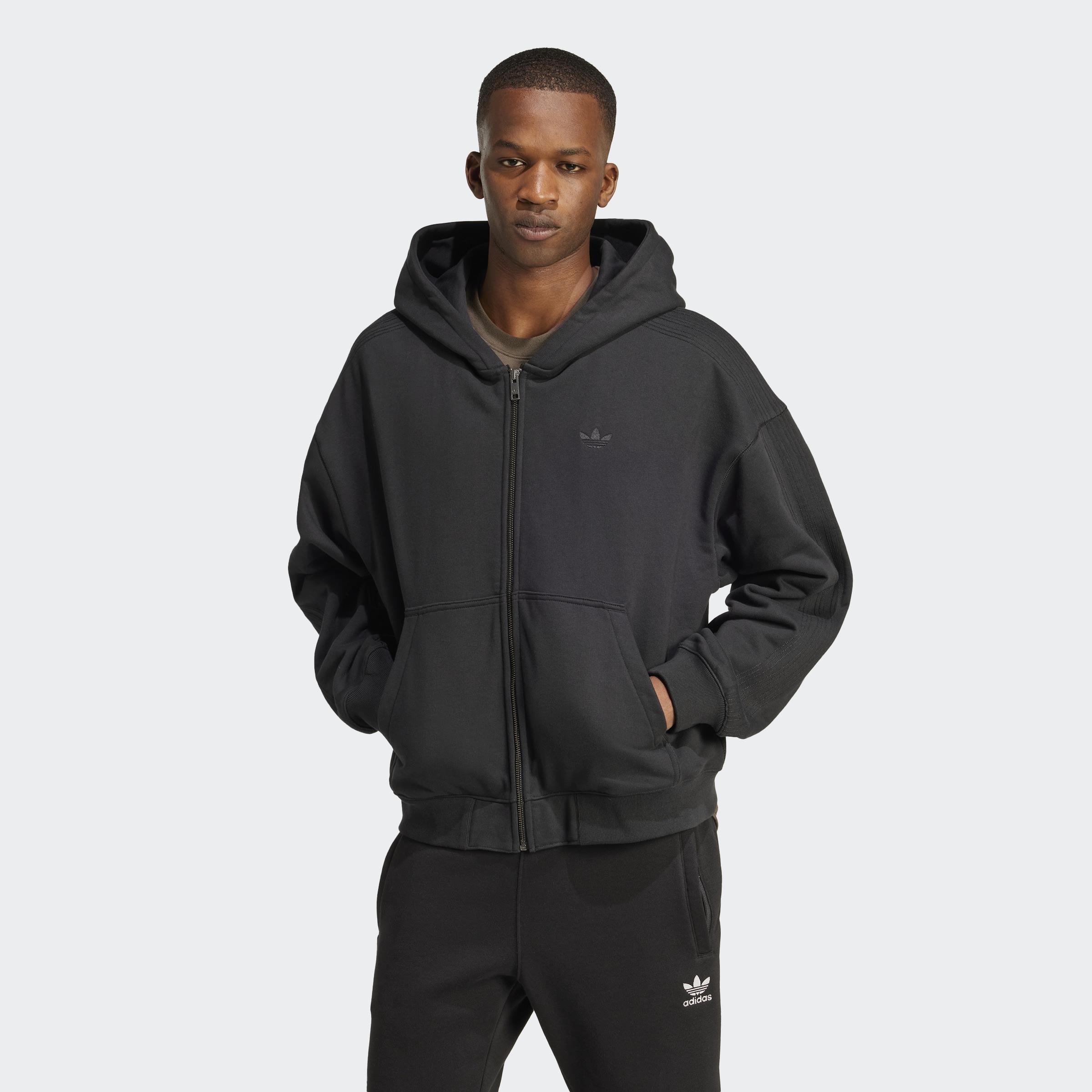 Premium Essentials Full-Zip Hoodie, Black, A701_ONE, large image number 5