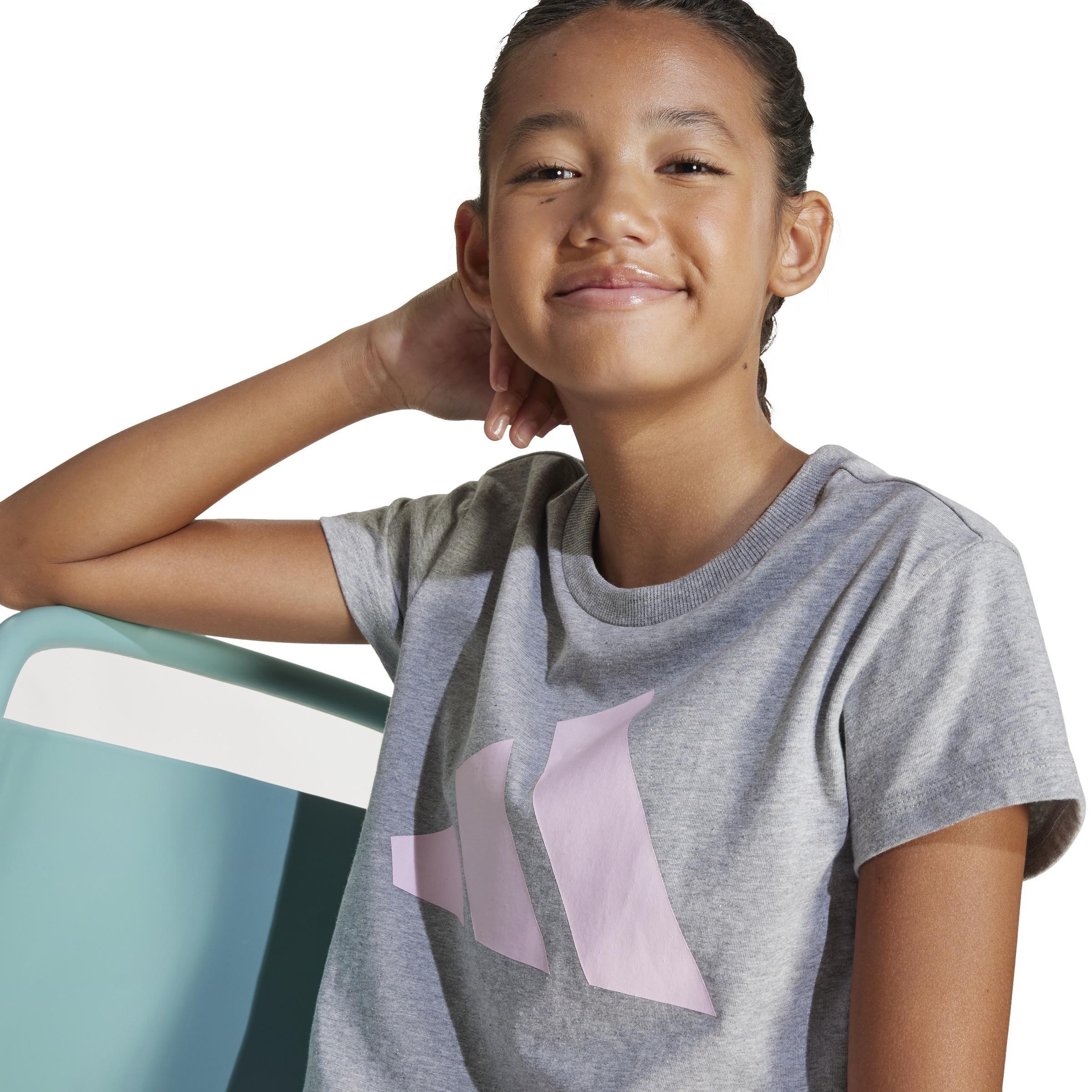 Kids Essentials T-Shirt, Grey, , large image number 3