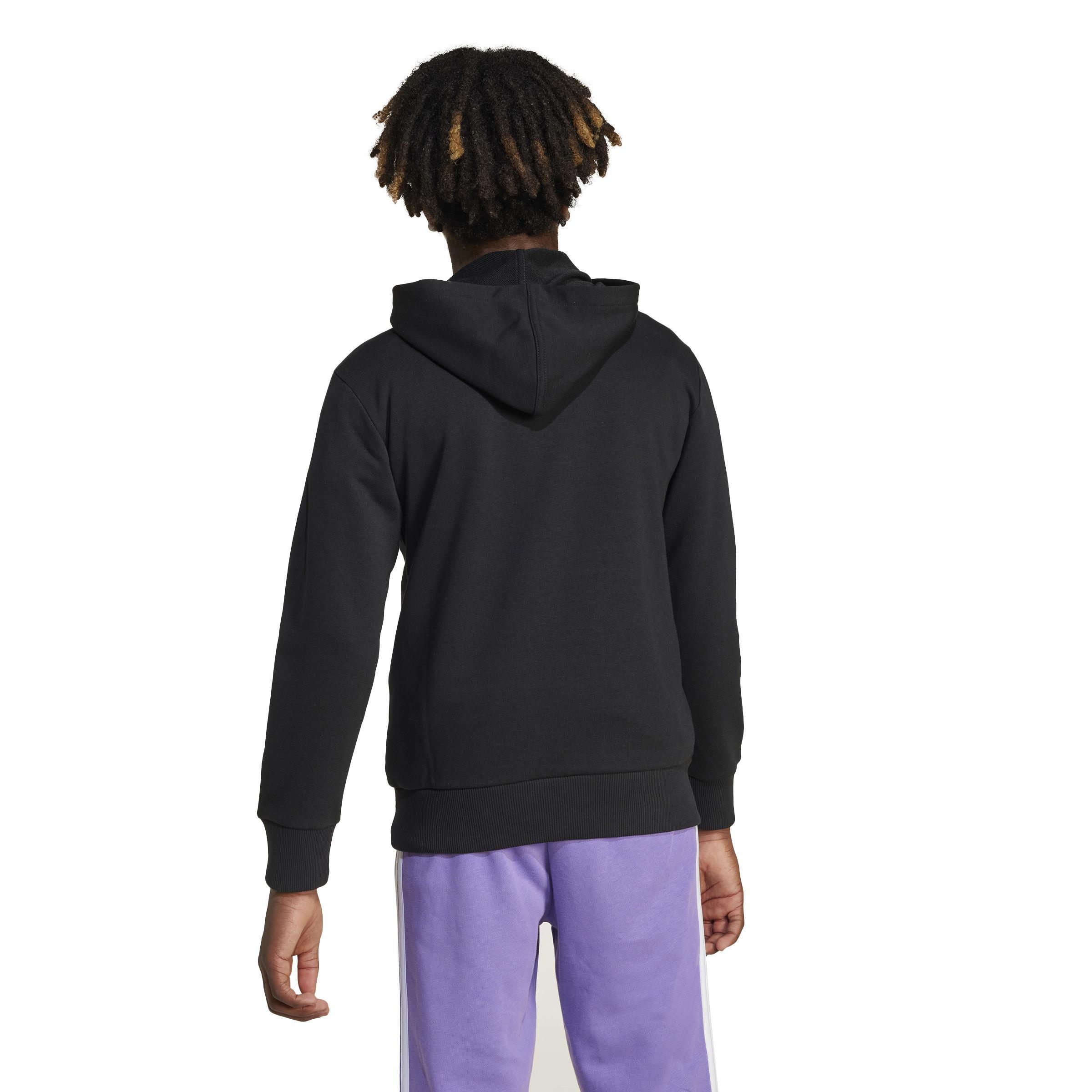 Unisex Kids Essentials Hoodie, Black, , large image number 2