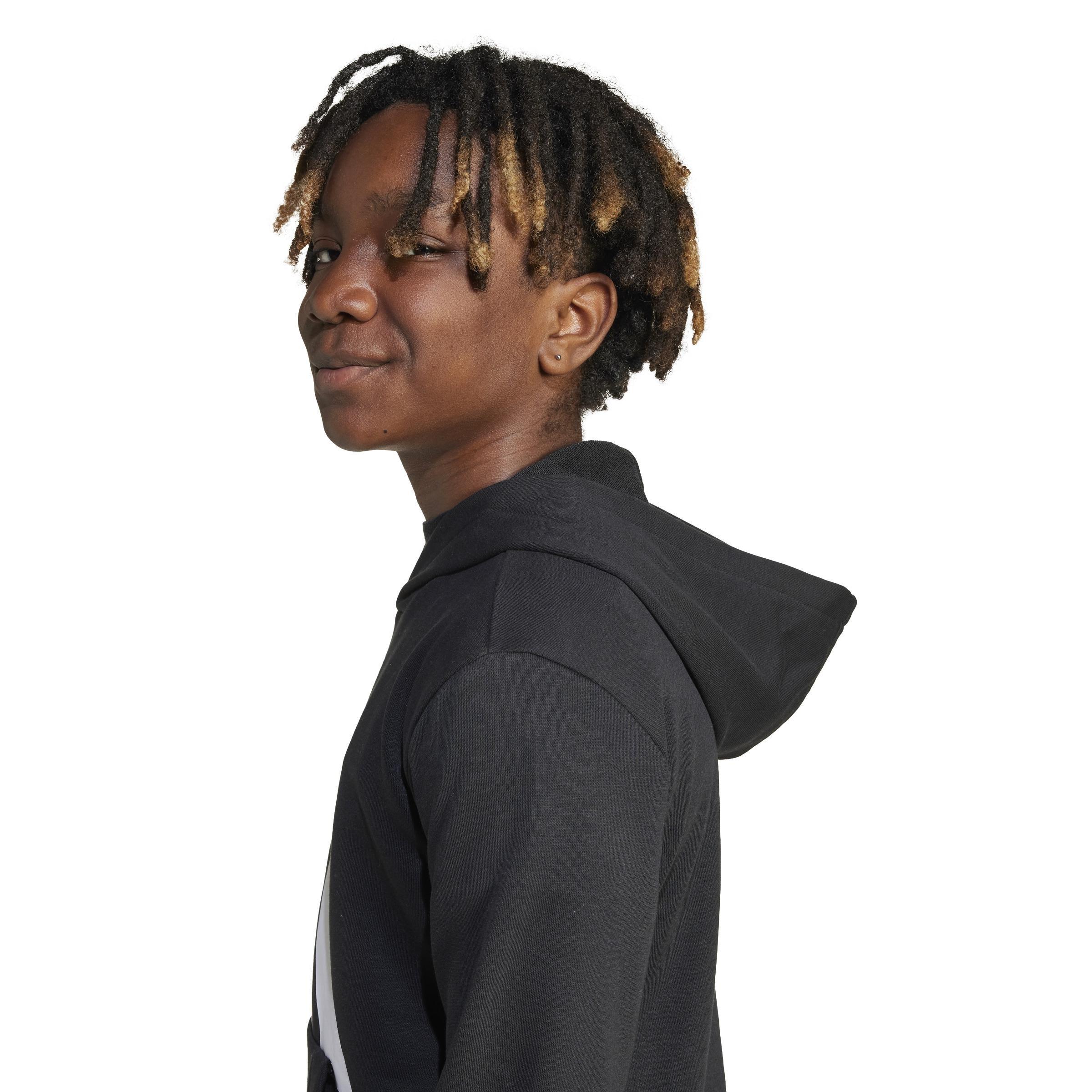 Unisex Kids Essentials Hoodie, Black, , large image number 4