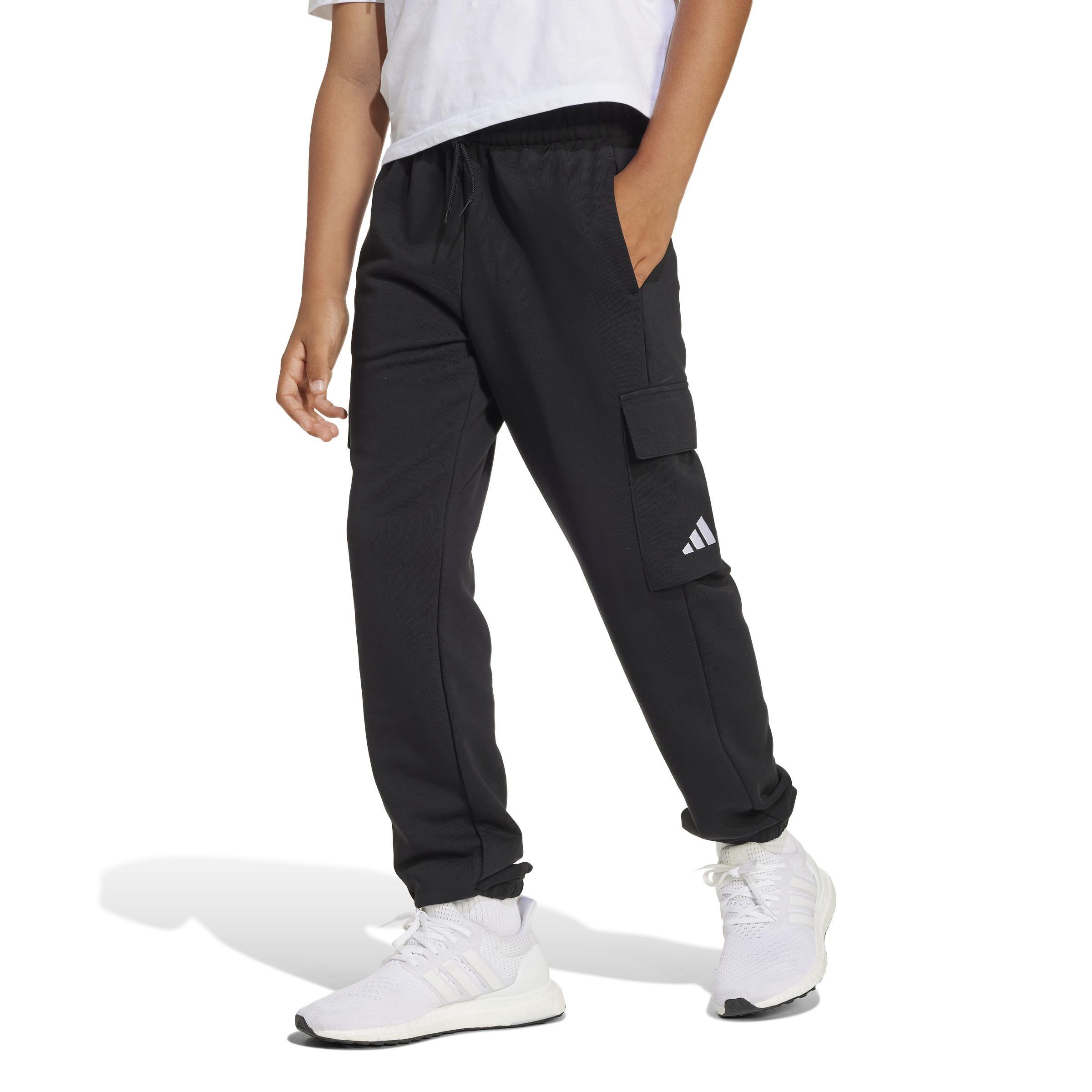 Unisex Essentials Cargo Joggers Kids, Black, A701_ONE, large image number 12