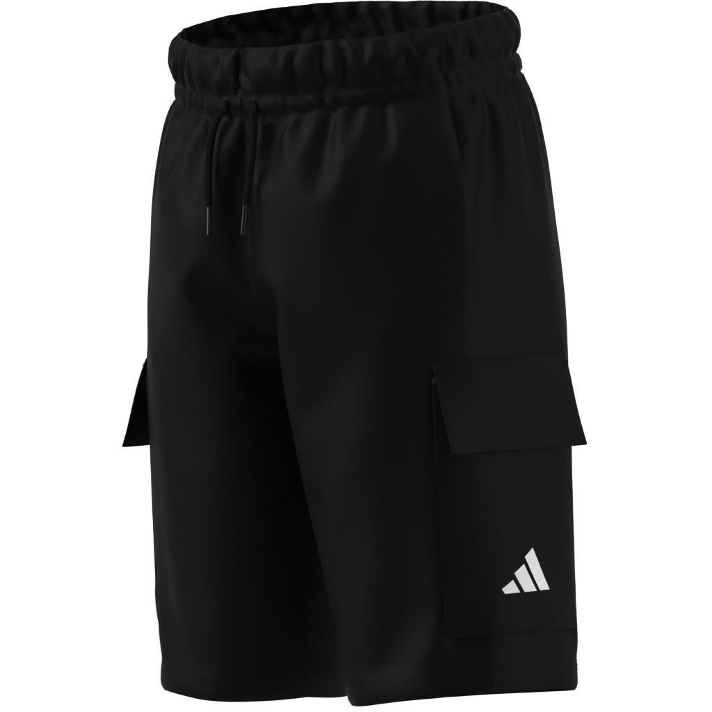 Unisex Kids Essentials Cargo Shorts, Black, , large image number 4