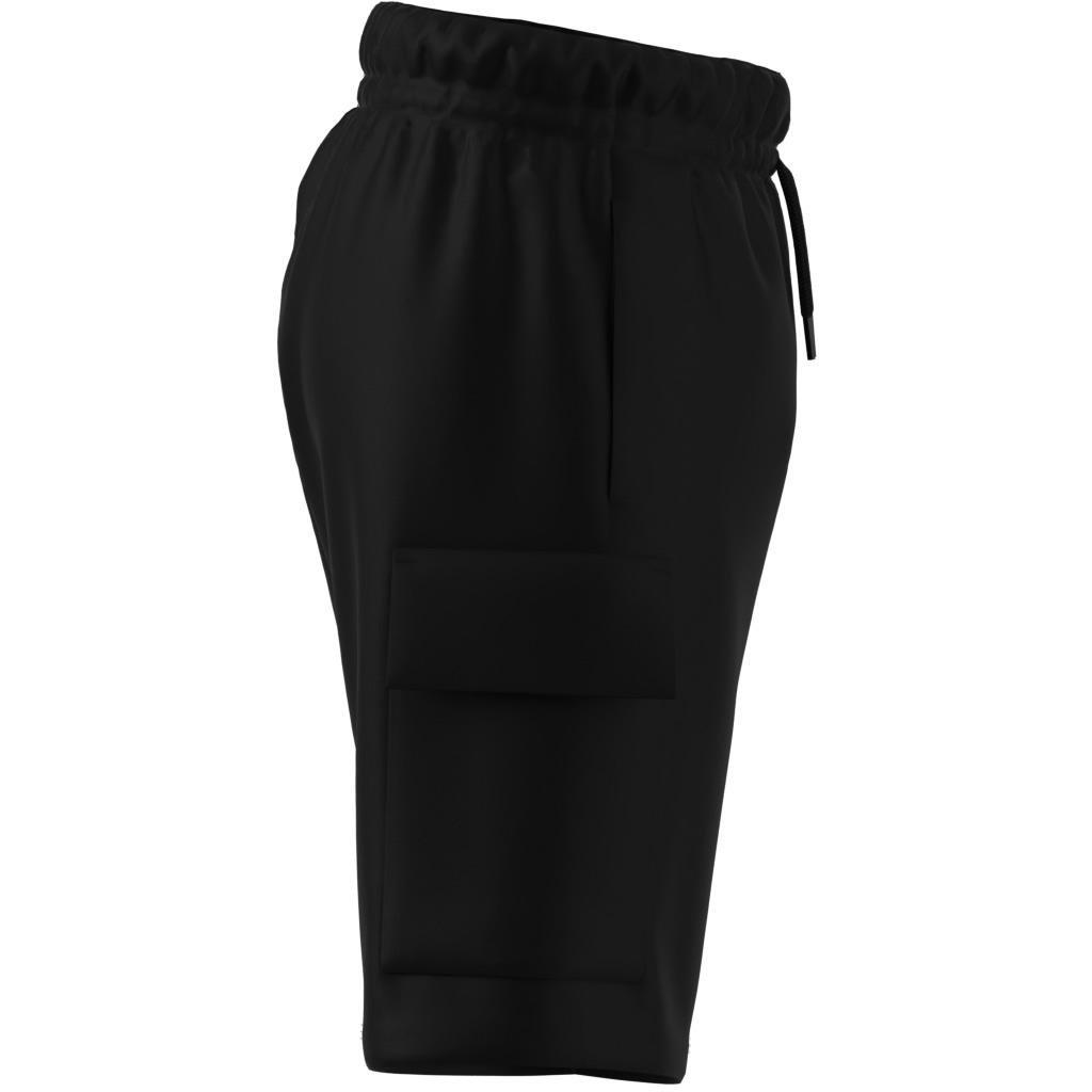 Unisex Kids Essentials Cargo Shorts, Black, , large image number 6