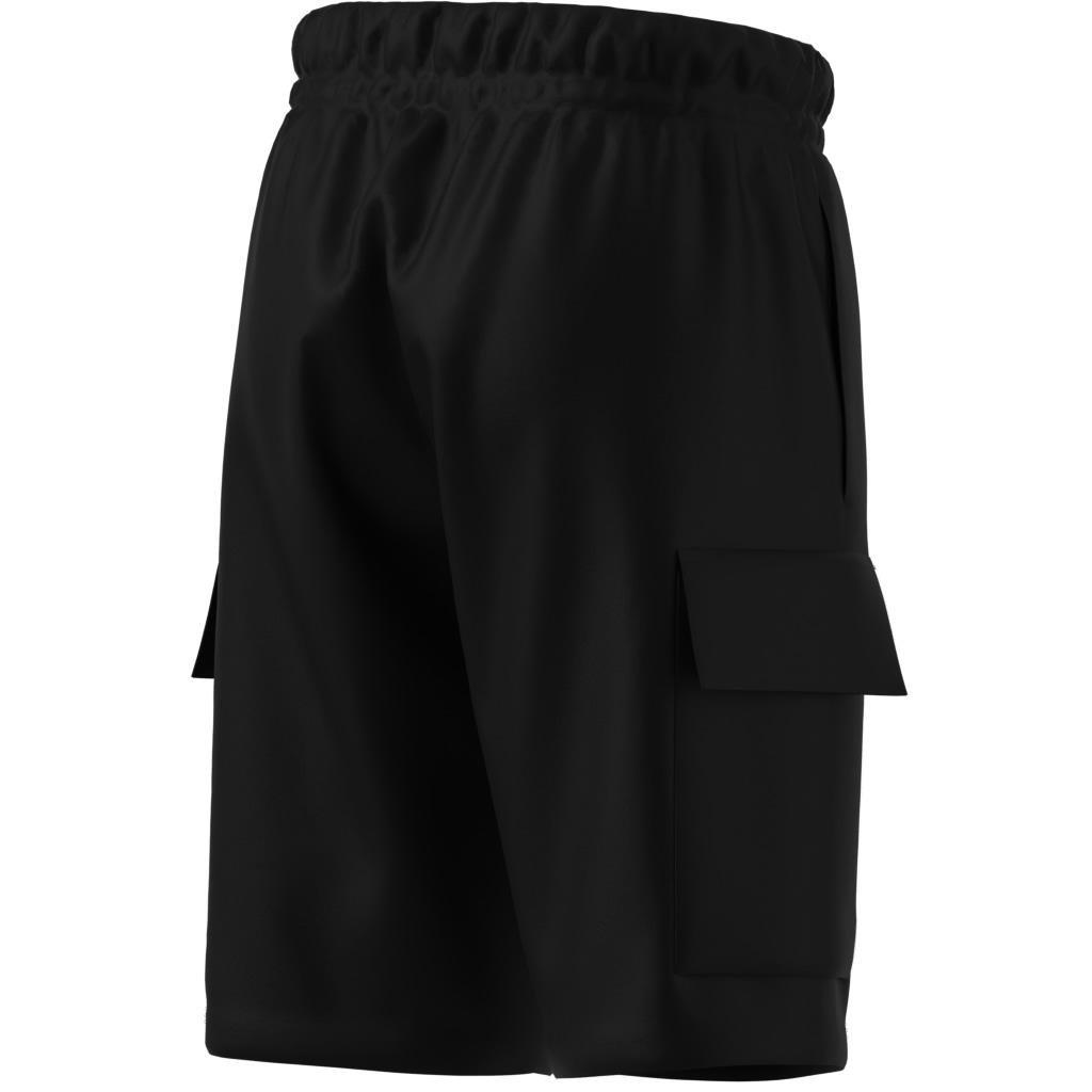 Unisex Kids Essentials Cargo Shorts, Black, , large image number 8